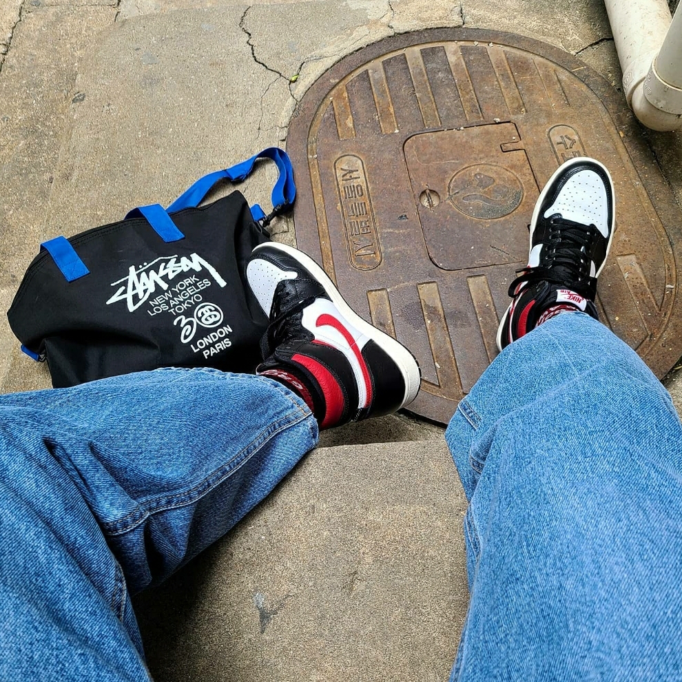 Jordan 1 Retro High OG Gym Red 착용 스타일 - 1