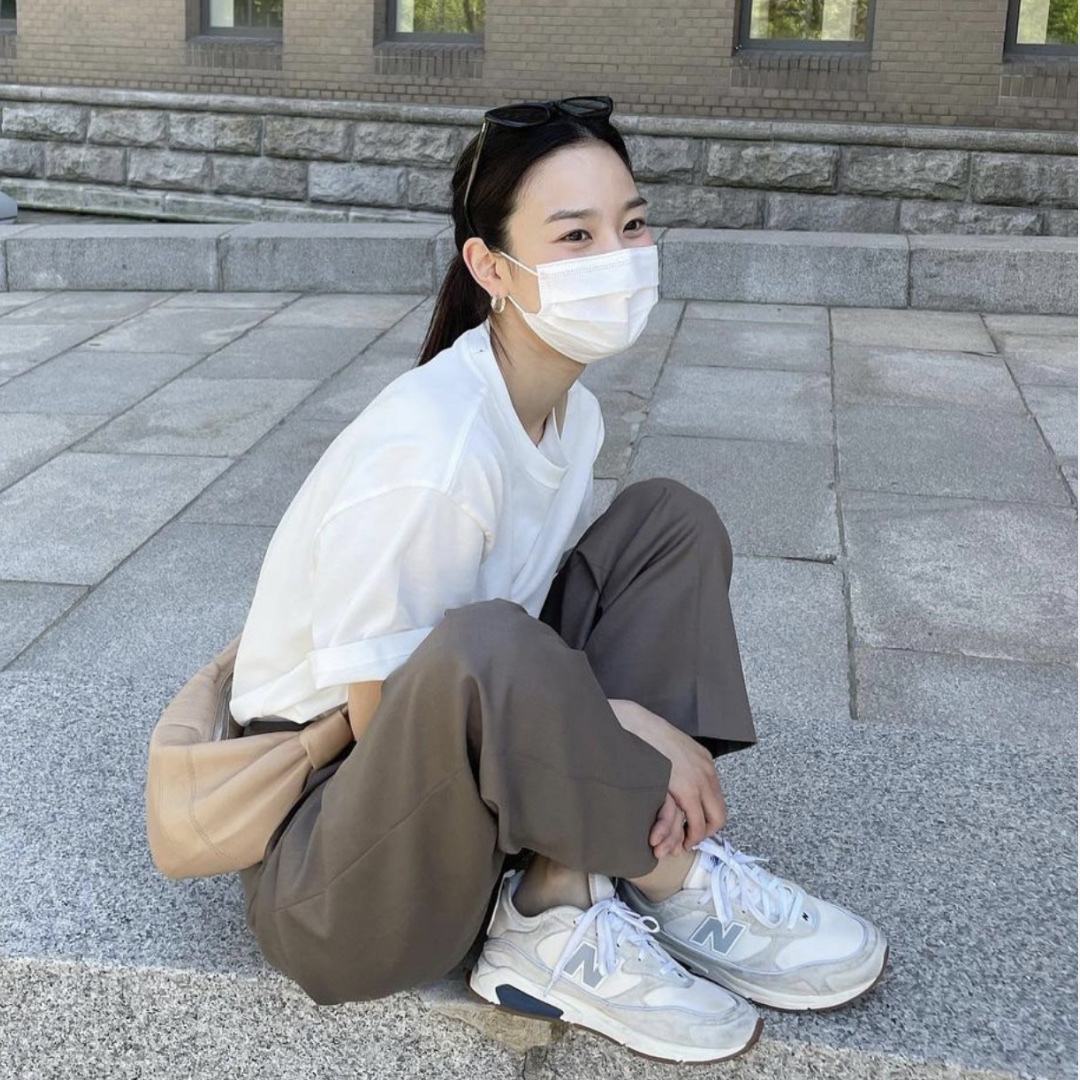 New Balance X-Racer White 착용 스타일 - 2