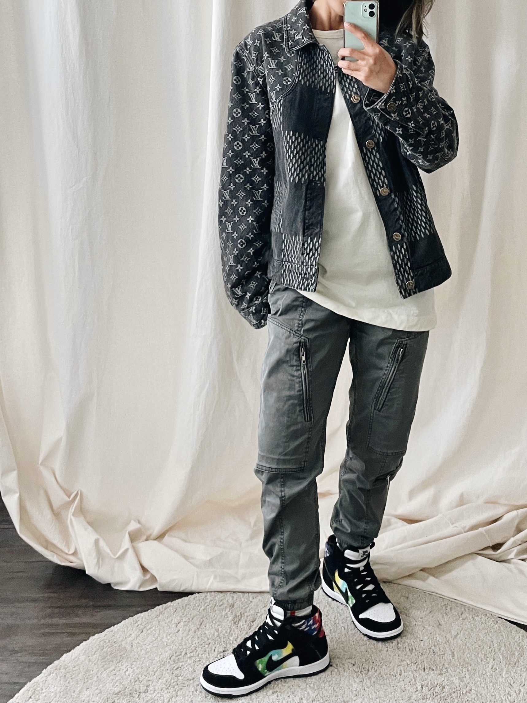 Nike SB Dunk High Pro Test Pattern 착용 스타일 - 4