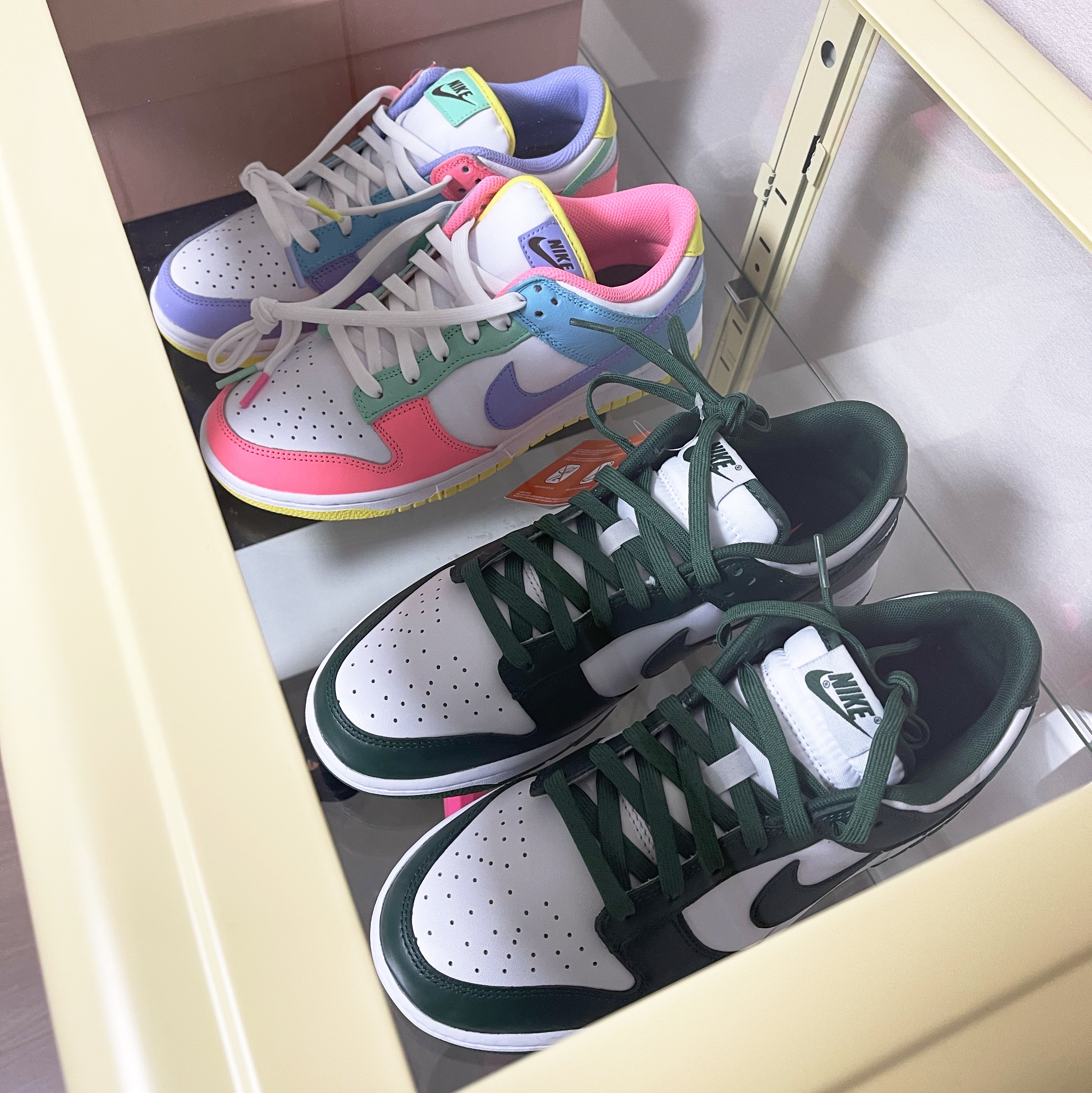 Nike Dunk Low Retro Varsity Green, (W) Nike Dunk Low SE Candy 착용 스타일