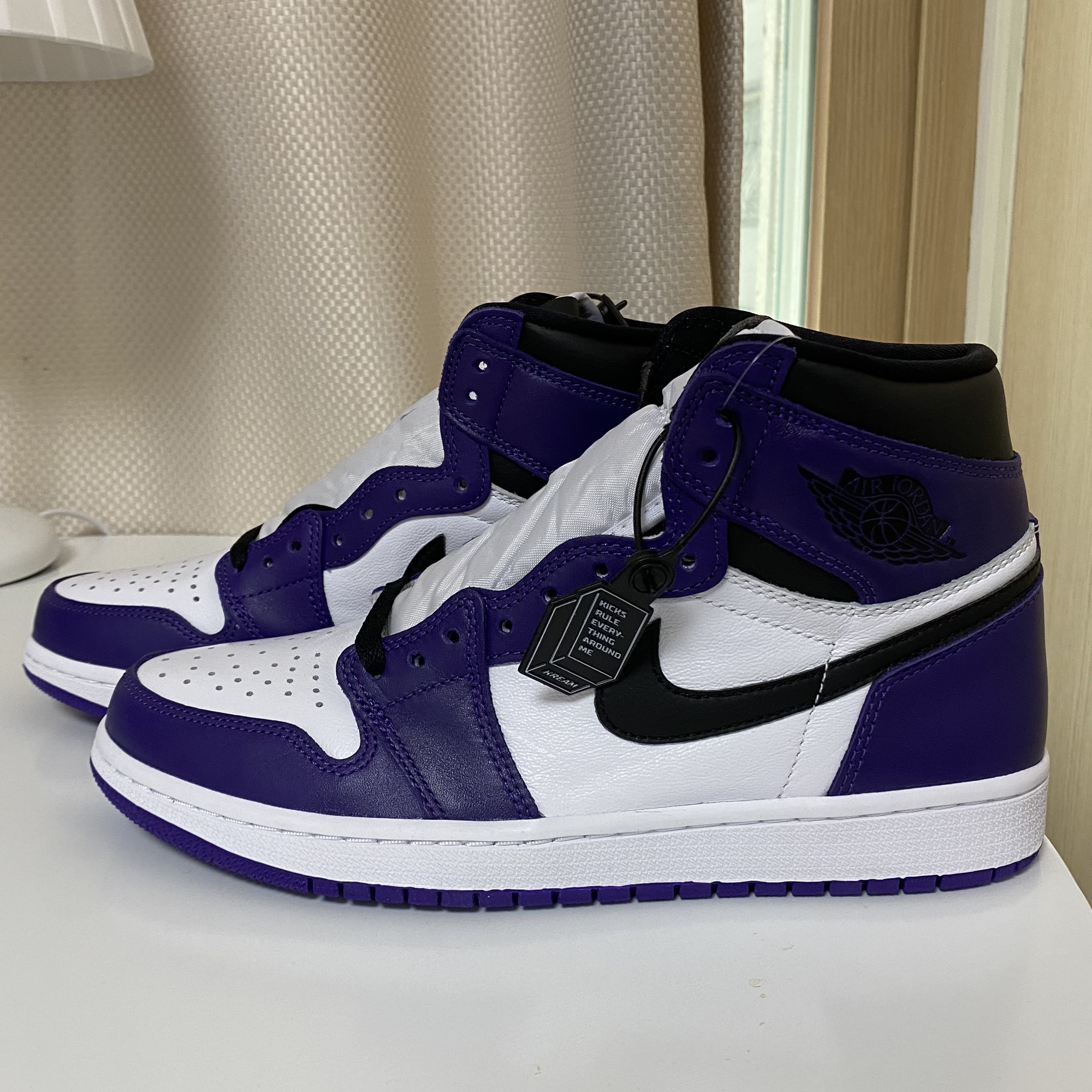Jordan 1 Retro High OG Court Purple 2020 착용 스타일 - 2