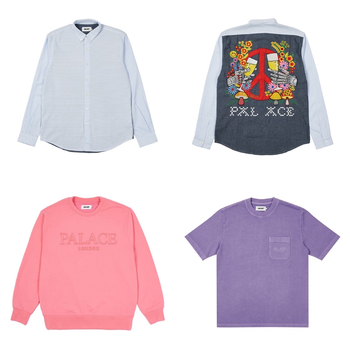 Palace Mesh Pocket Shell Jacket Blue - 21SS, Palace Mesh Pocket Shell Shorts Blue - 21SS 착용 스타일 - 4
