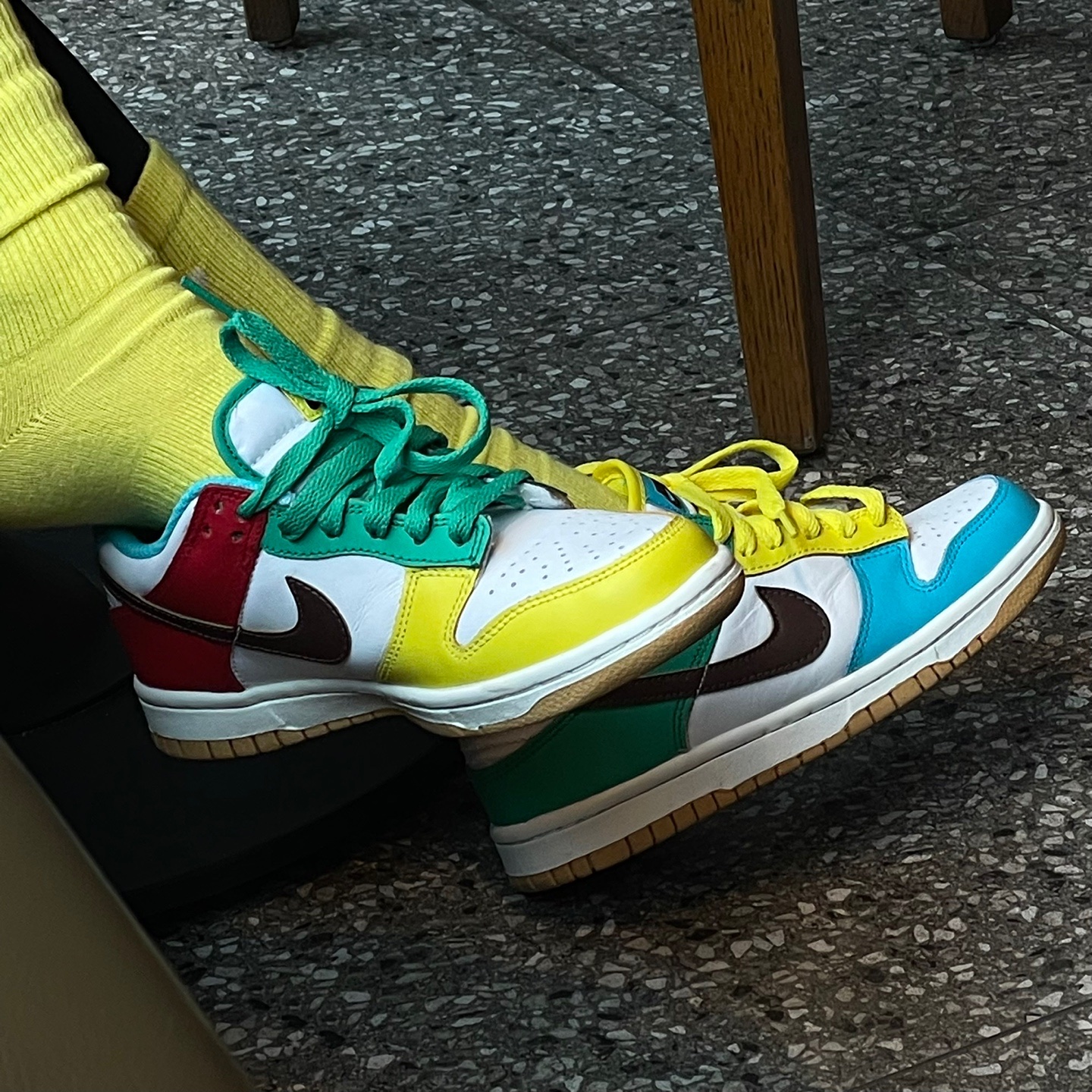 Nike Dunk Low SE Free.99 White, (GS) Nike Dunk Low SE Free.99 White 착용 스타일