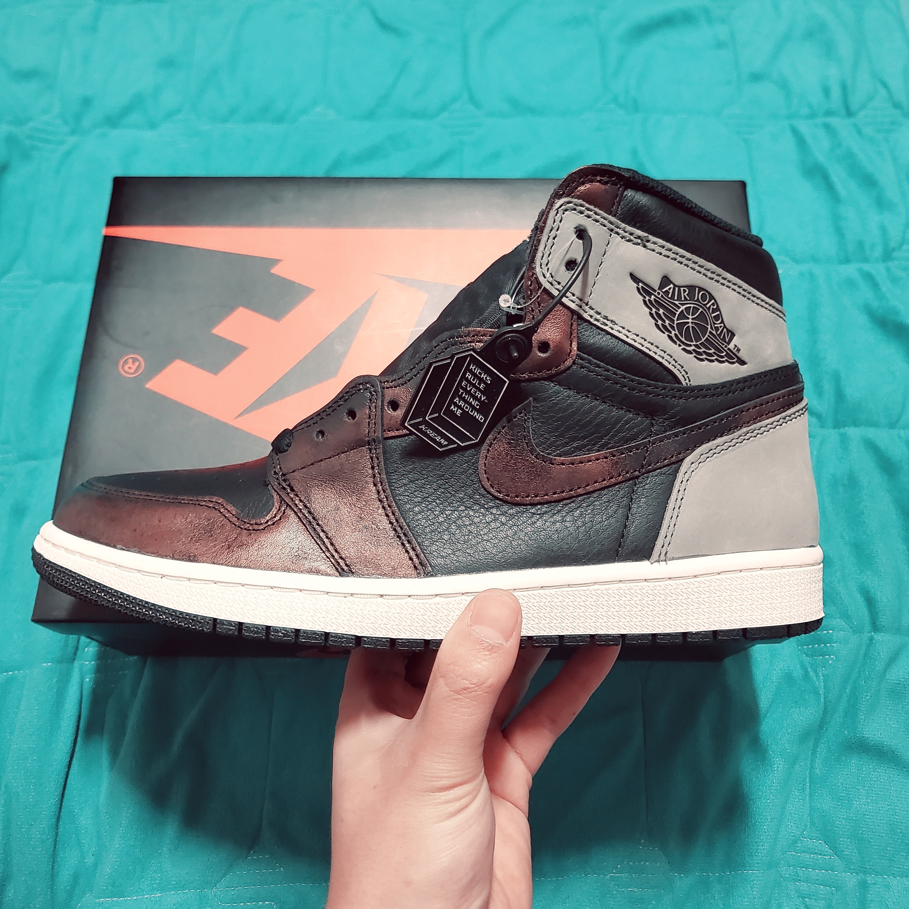 Jordan 1 Retro High OG Rust Shadow 착용 스타일 - 1