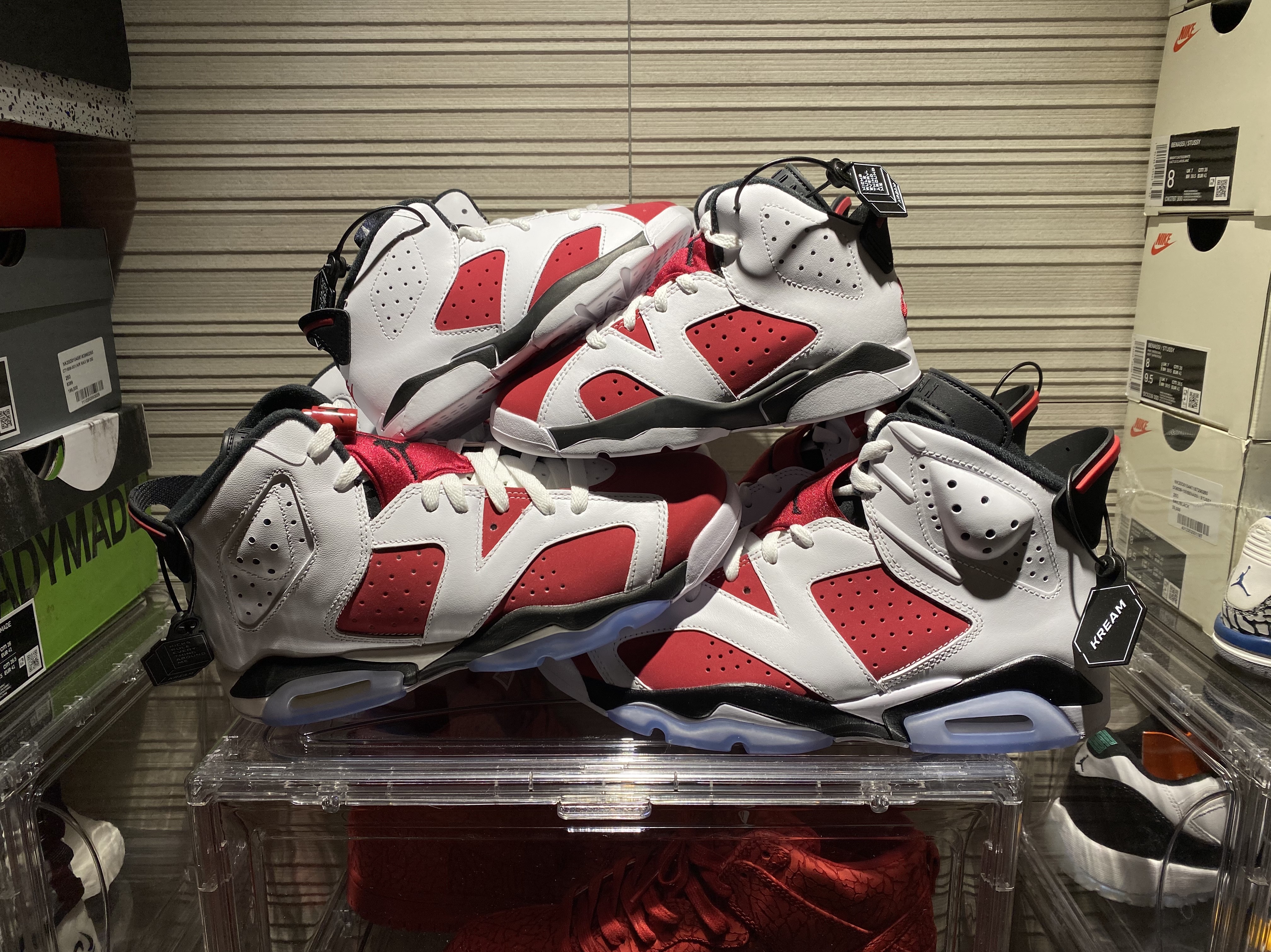 Jordan 6 Retro Carmine 2021, (GS) Jordan 6 Retro Carmine 2021 착용 스타일