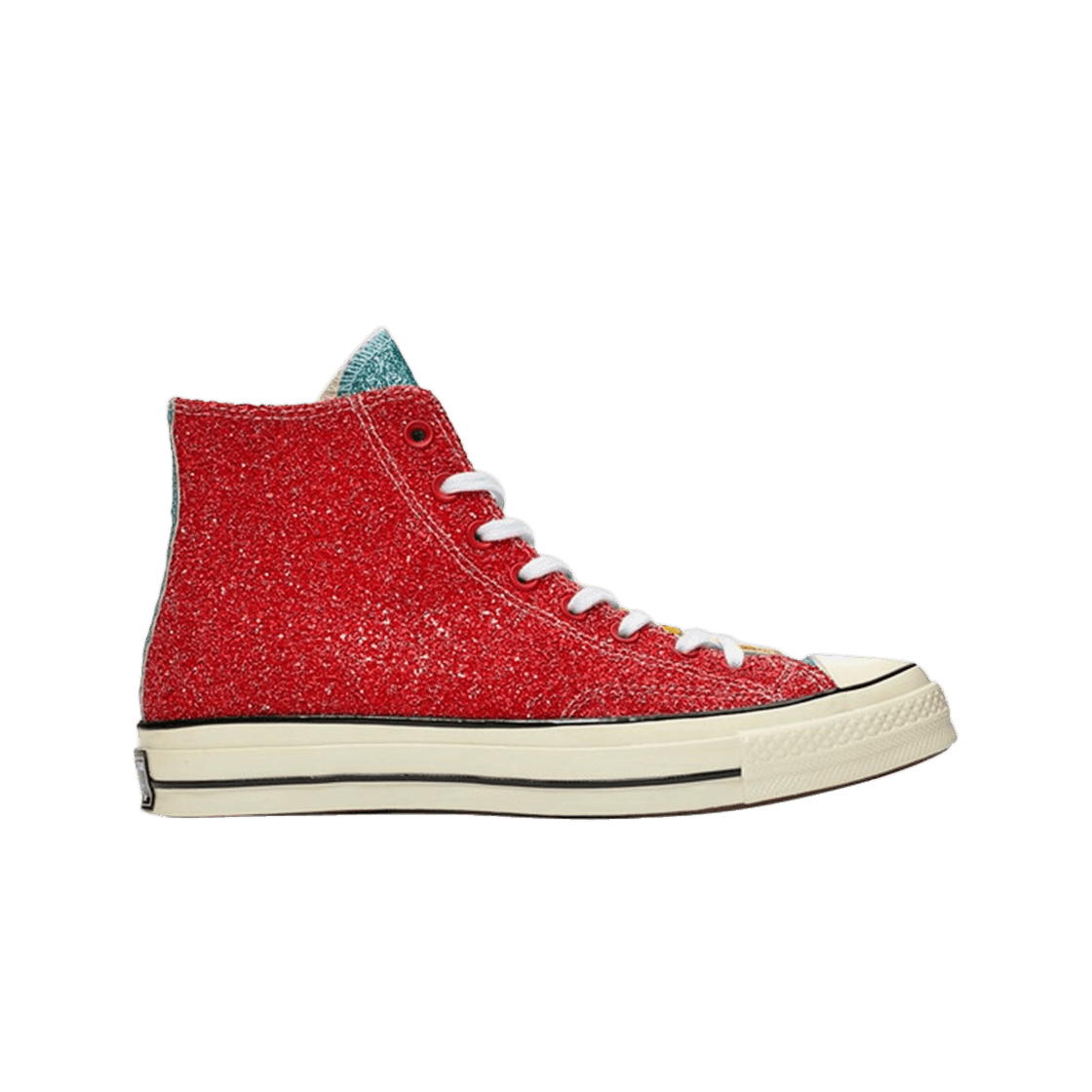 164694C Converse x JW Anderson Chuck 70 Hi Glitter Yellow Red