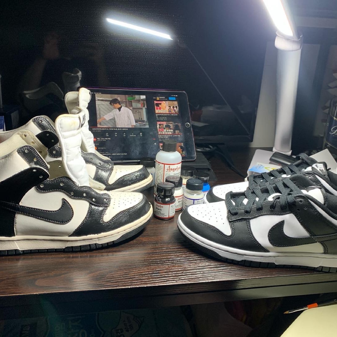 Nike Dunk Low Retro Black 착용 스타일 - 2