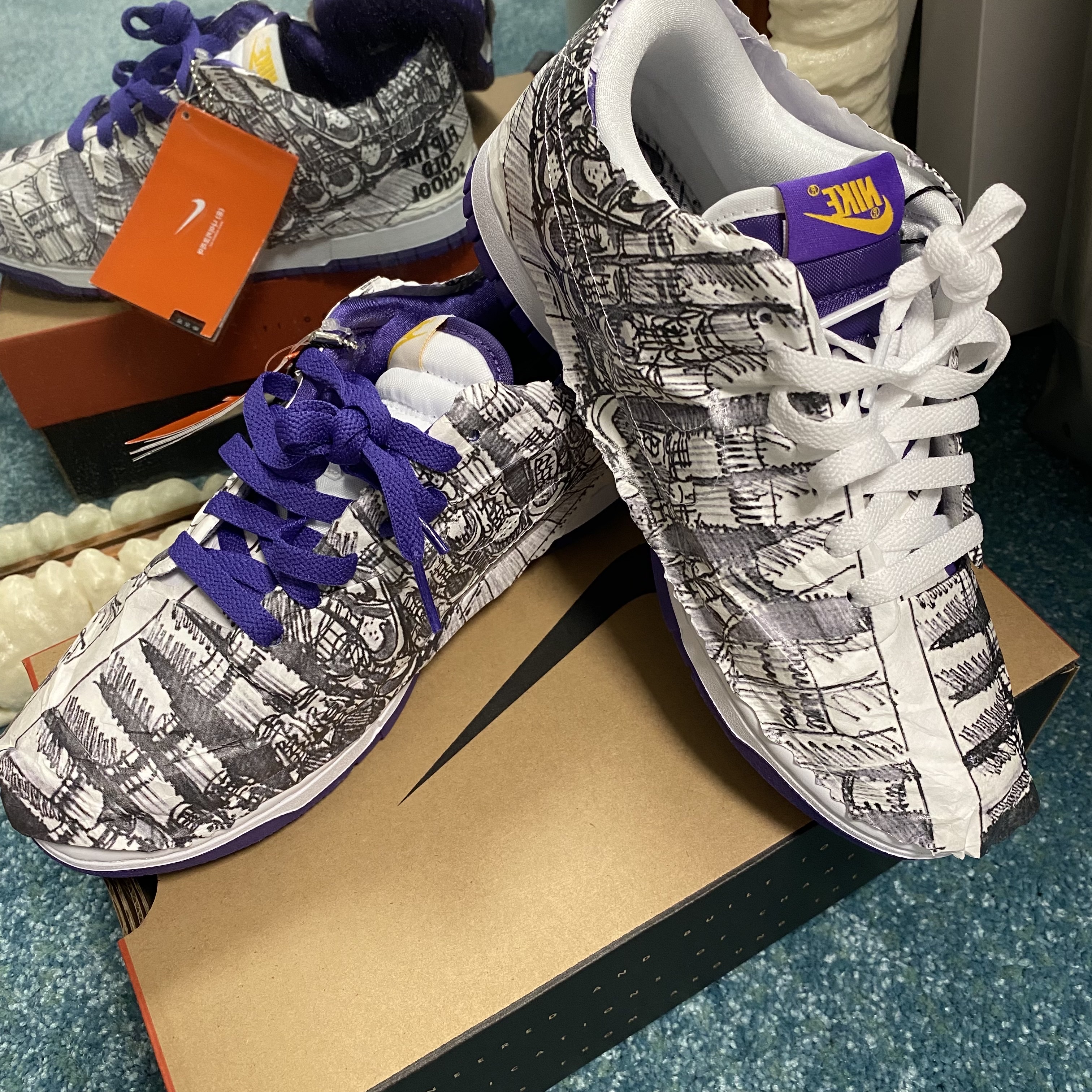 (W) Nike Dunk Low SE Flip 착용 스타일 - 2