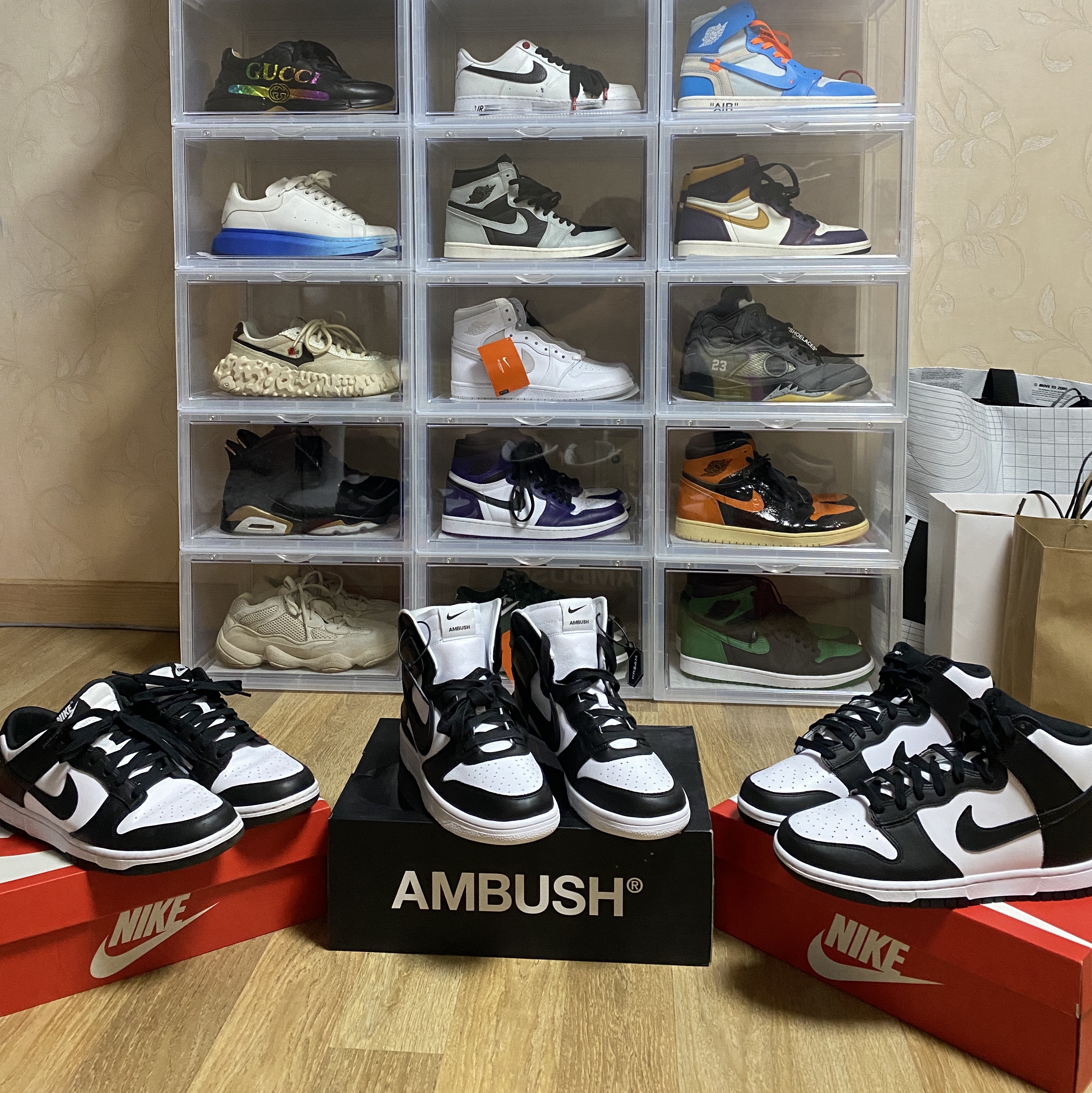 Nike x Ambush Dunk High Black, Nike Dunk Low Retro Black 착용 스타일