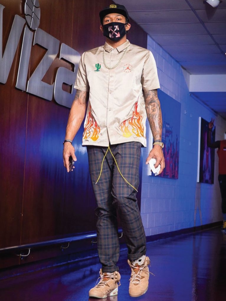 Jordan x Travis Scott Button Down Top - Asia, Jordan 6 x Travis Scott Retro SP British Khaki 착용 스타일 - 1
