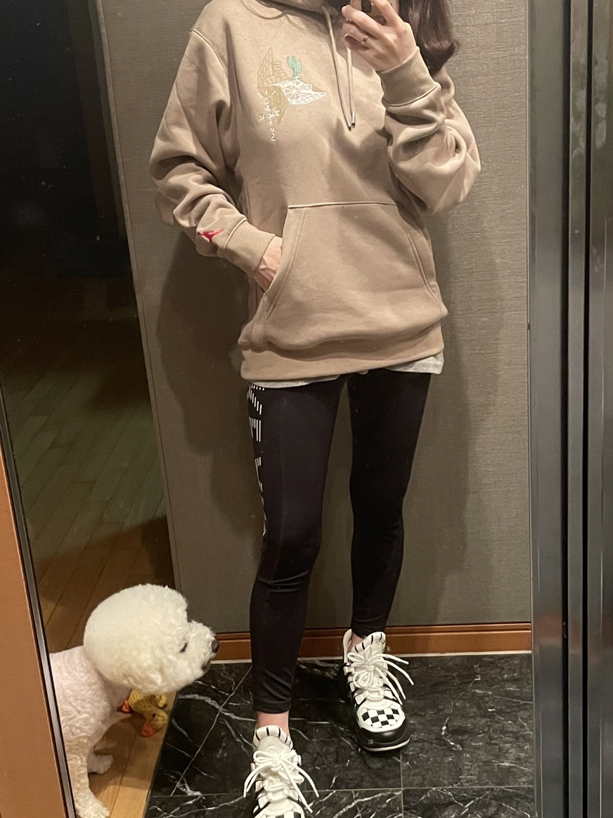 Jordan x Travis Scott Pullover Hoodie - Asia 착용 스타일 - 1