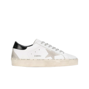 Golden Goose Hi Star White Black Heel Tab Sneakers