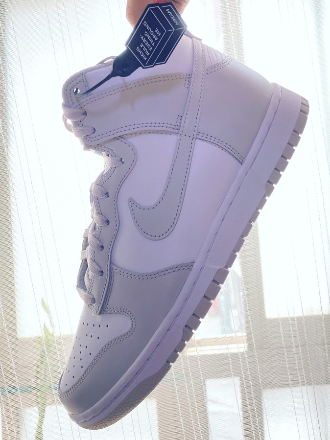 Nike Dunk High Retro Vast Grey 착용 스타일 - 1