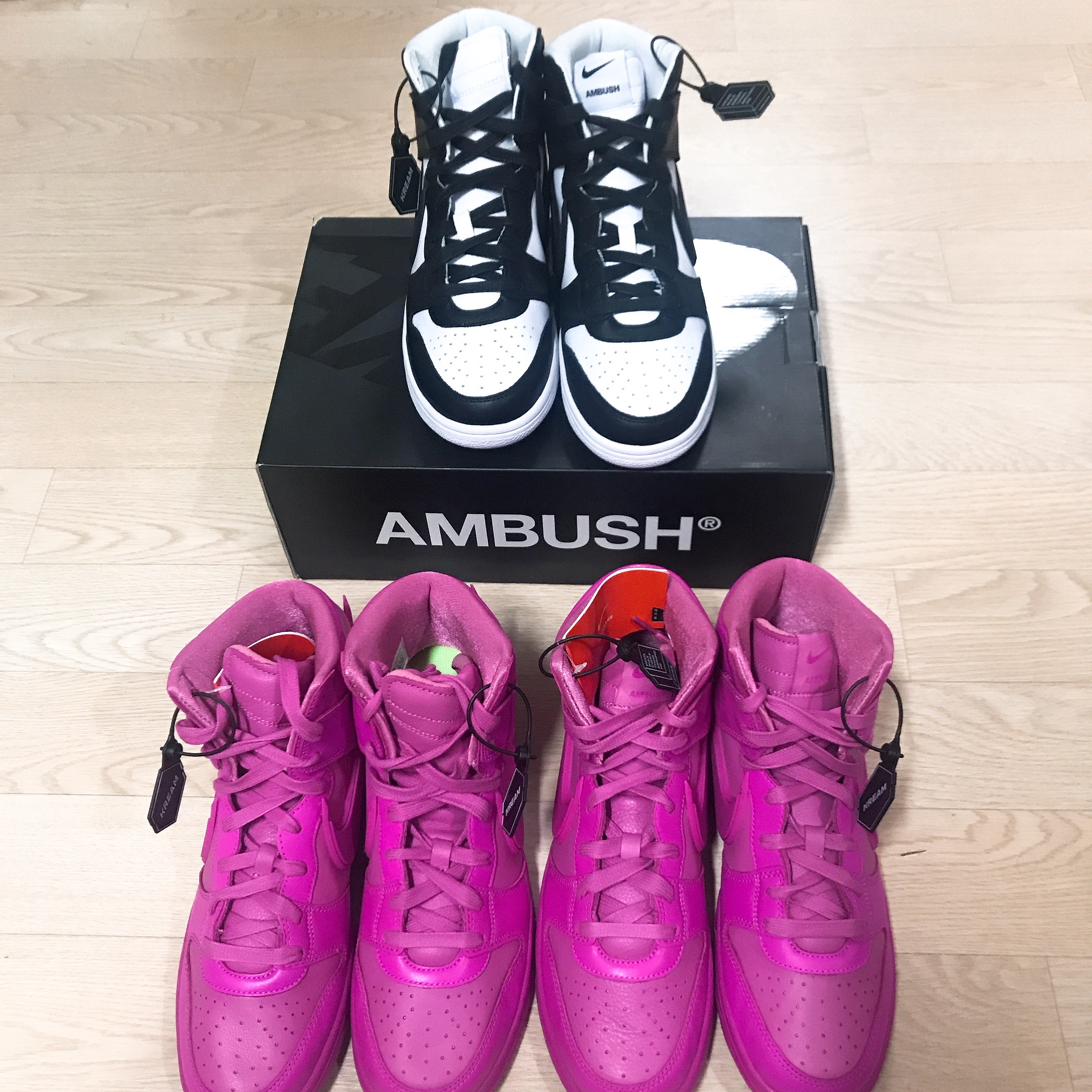 Nike x Ambush Dunk High Black, Nike x Ambush Dunk High Cosmic Fuchsia 착용 스타일