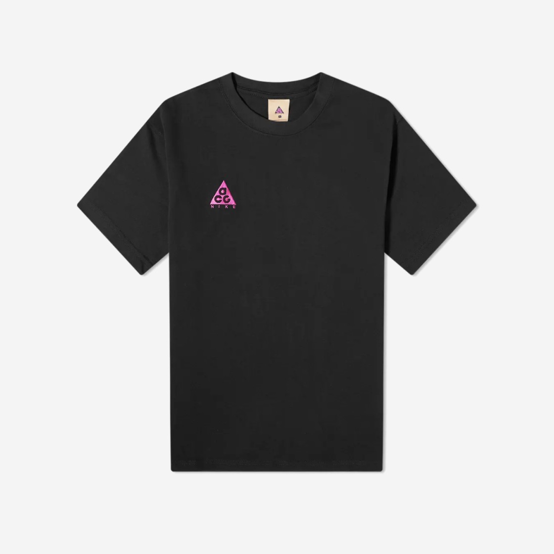 Nike ACG Logo T-Shirt Black Active Fuchsia - US/EU 상세 이미지 1