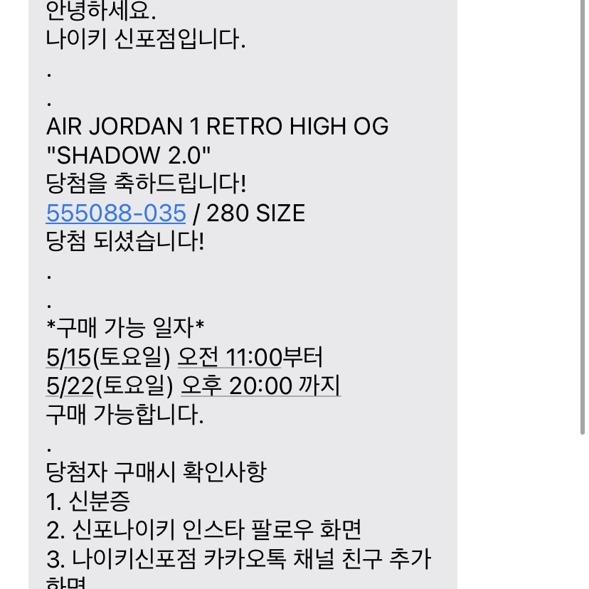 Jordan 1 Retro High OG Shadow 2.0 착용 스타일