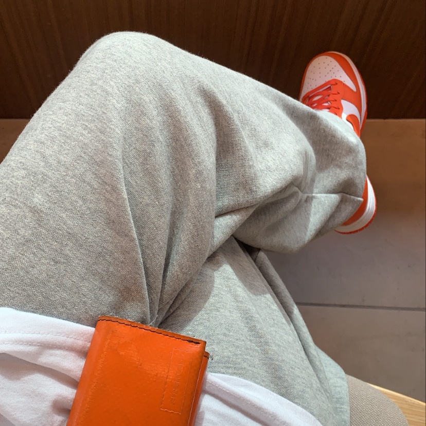 (W) Nike Dunk High Orange Blaze 착용 스타일