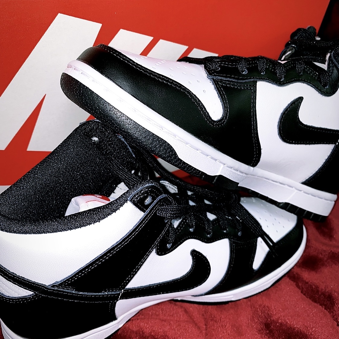 Nike Dunk High Retro Black and White, (W) Nike Dunk High Black and White 착용 스타일 - 1