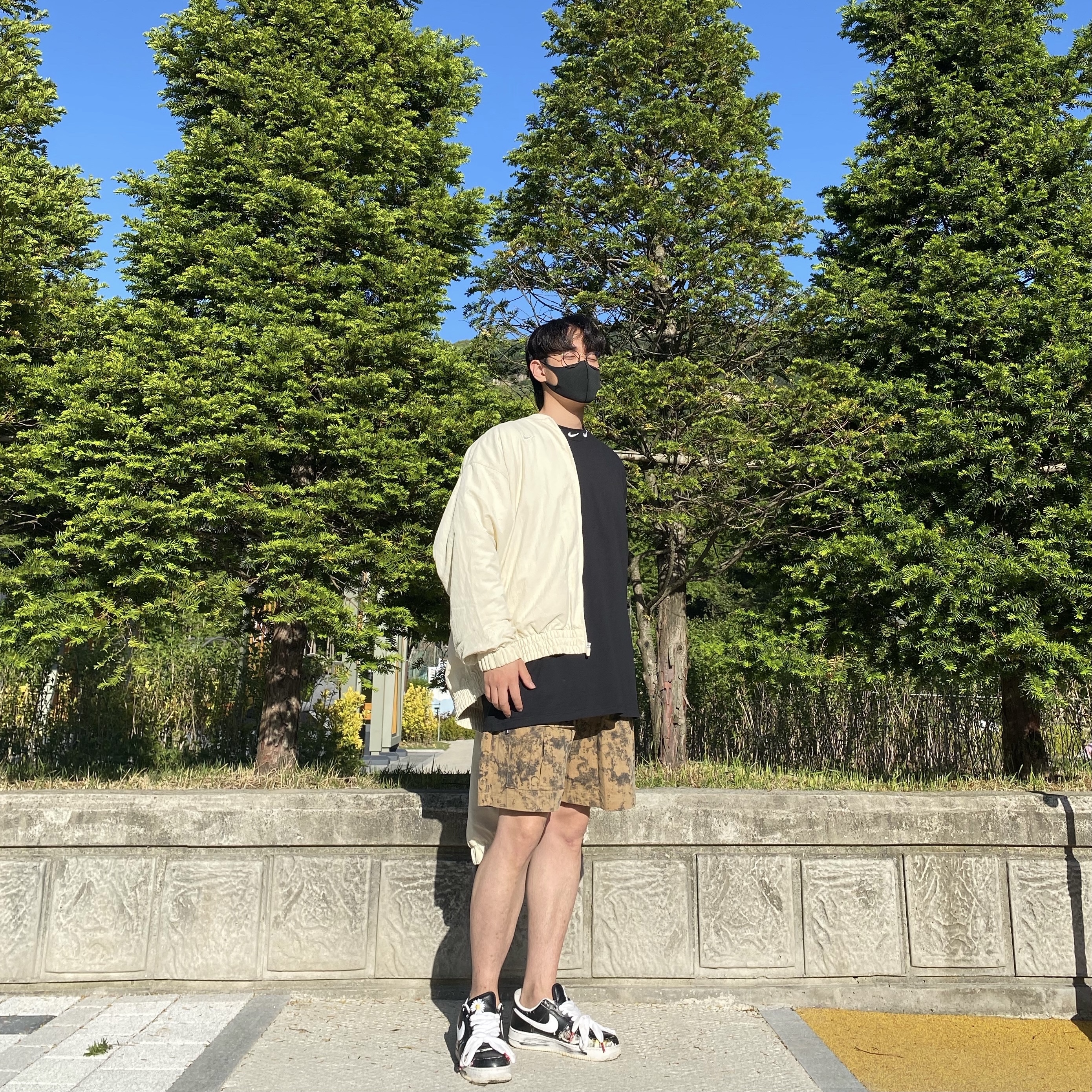 Nike x Fear of God Basketball Jacket String, Nike x Stussy NRG BR LS Knit Top 착용 스타일 - 1