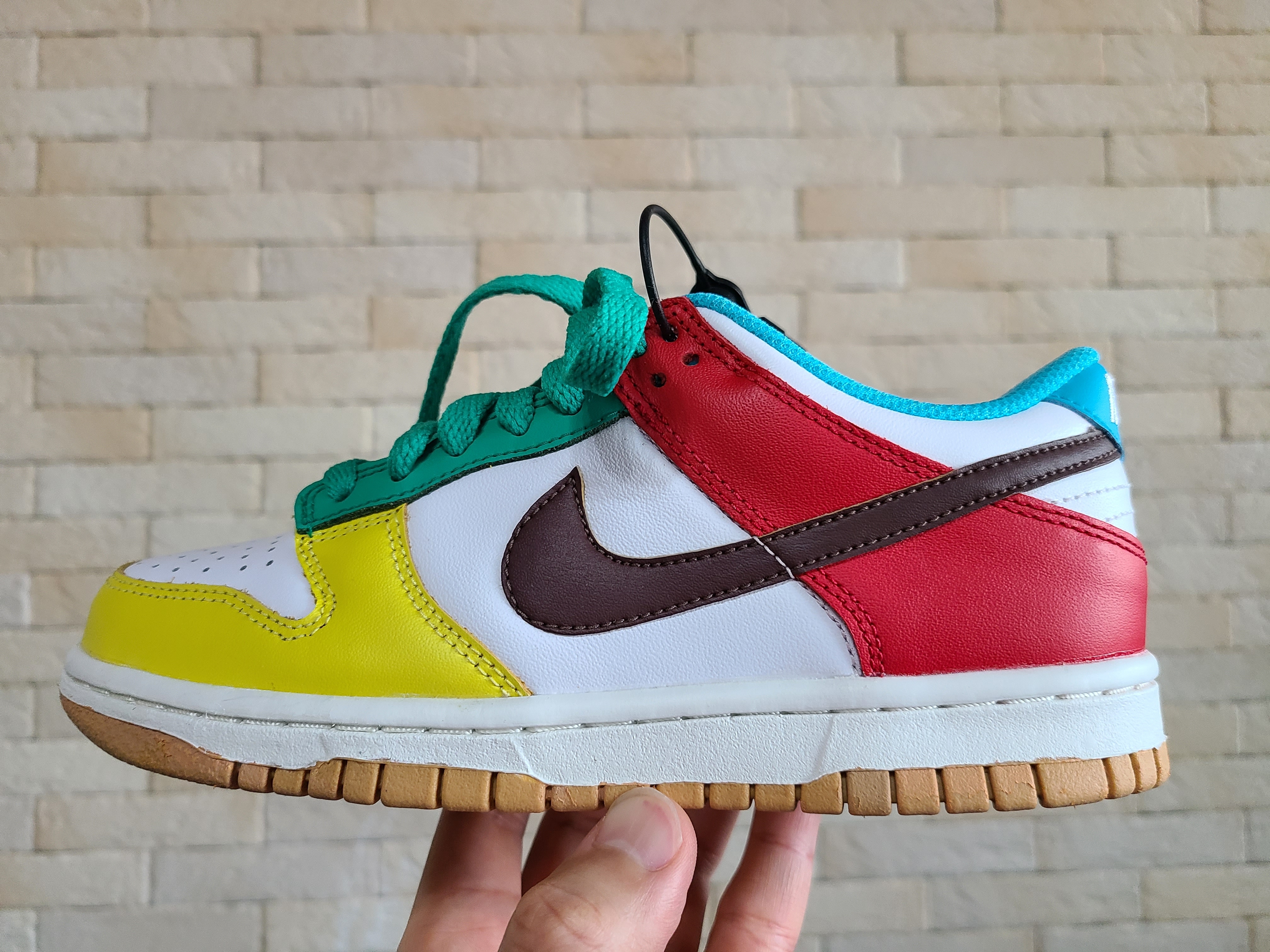 (GS) Nike Dunk Low SE Free.99 White, (W) Nike Dunk Low SE Flip 착용 스타일 - 4
