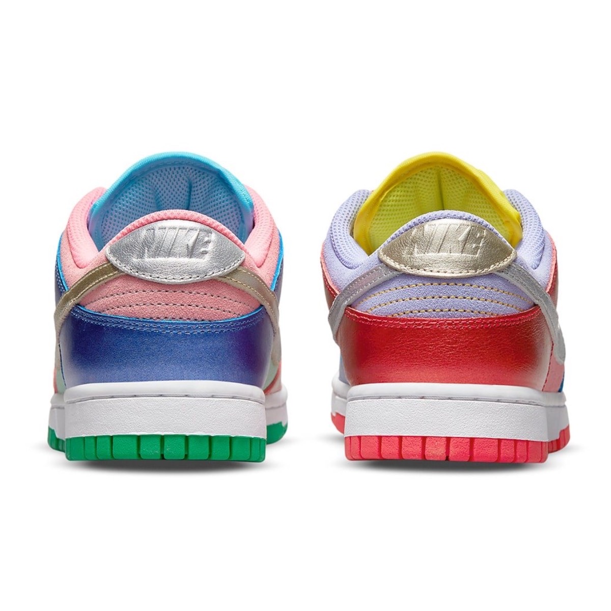 (W) Nike Dunk Low SE Candy, Nike Dunk Low SE Free.99 White 착용 스타일 - 5