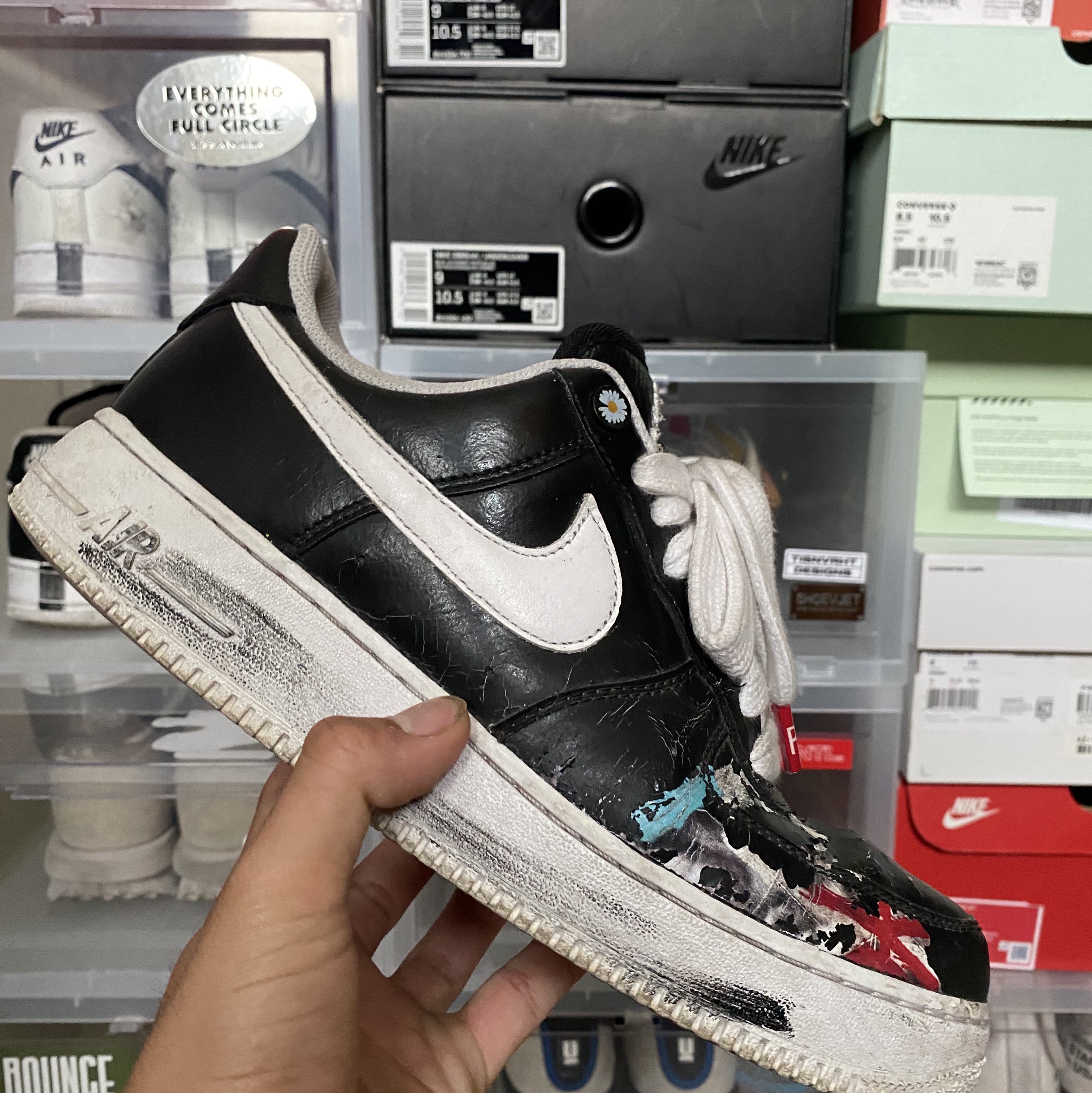 Nike x Peaceminusone Air Force 1 Low Para-Noise 착용 스타일