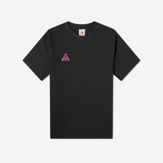 나이키 ACG 로고 티셔츠 블랙 액티브 푸시아 - 아시아