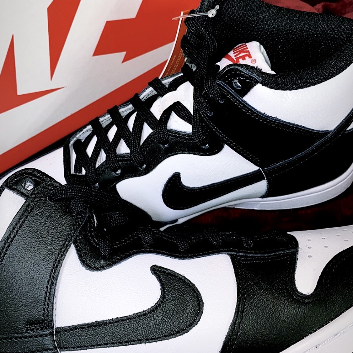 Nike Dunk High Retro Black and White, (W) Nike Dunk High Black and White 착용 스타일 - 2
