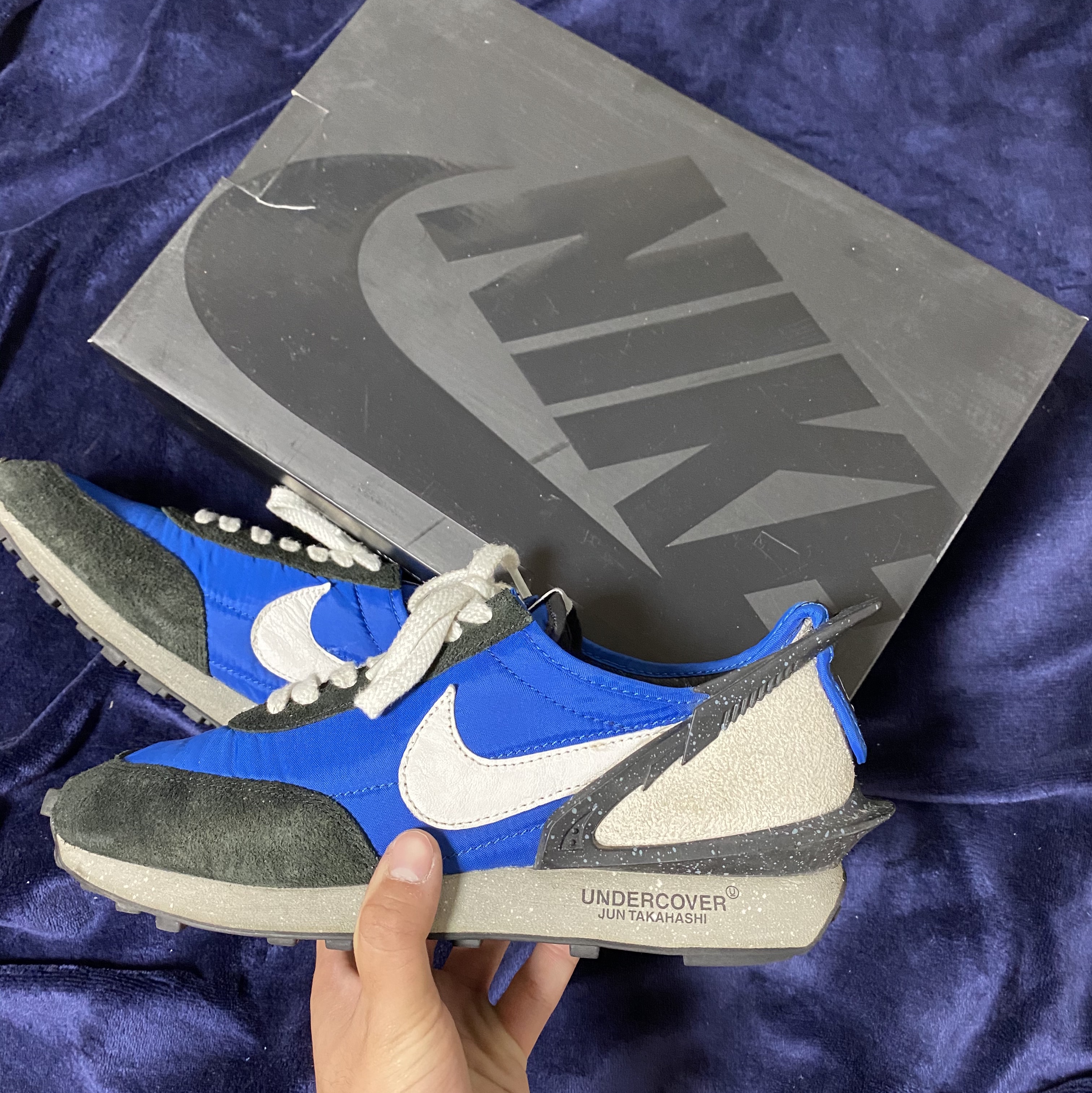 Nike x Undercover Daybreak Blue Jay 착용 스타일
