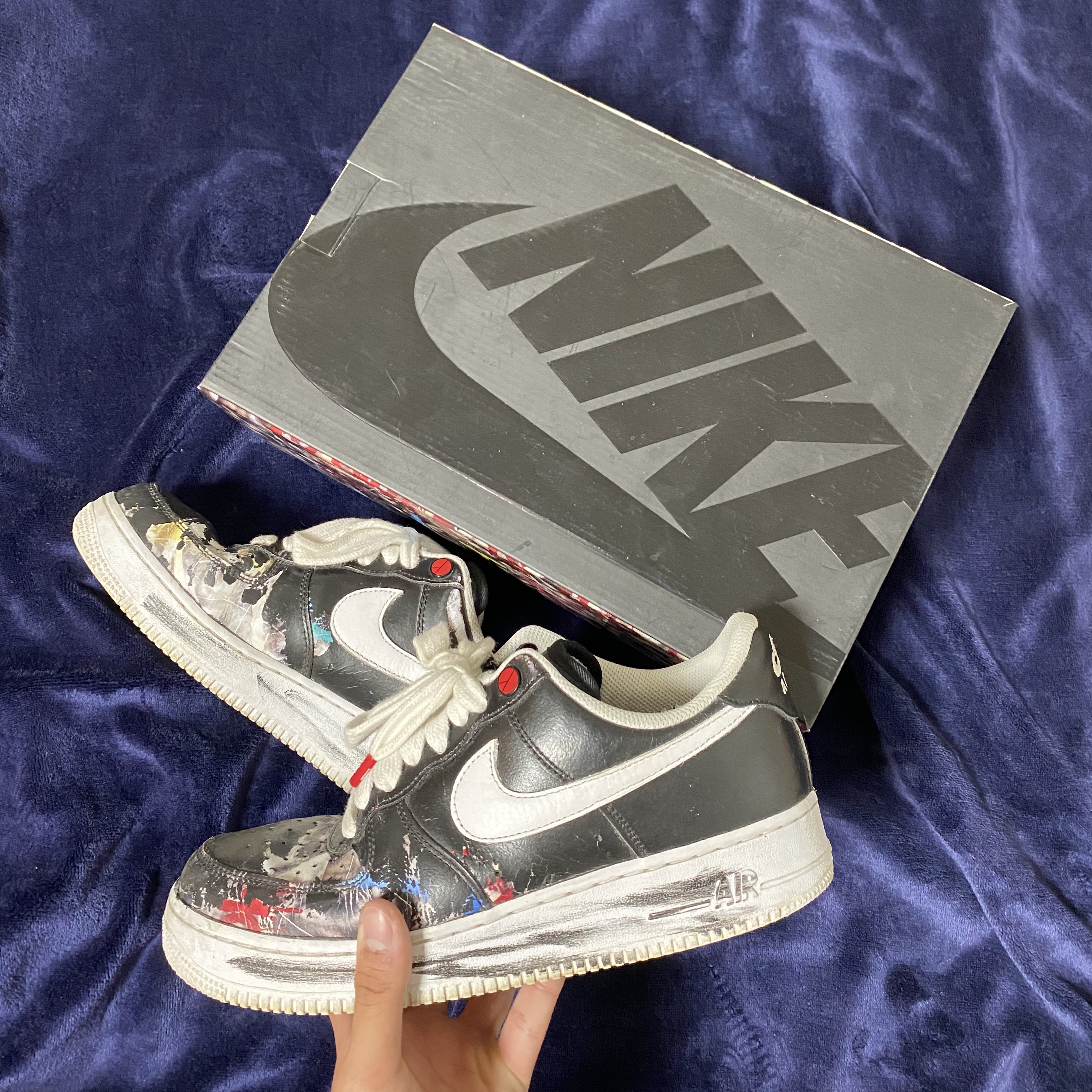 Nike x Peaceminusone Air Force 1 Low Para-Noise 착용 스타일