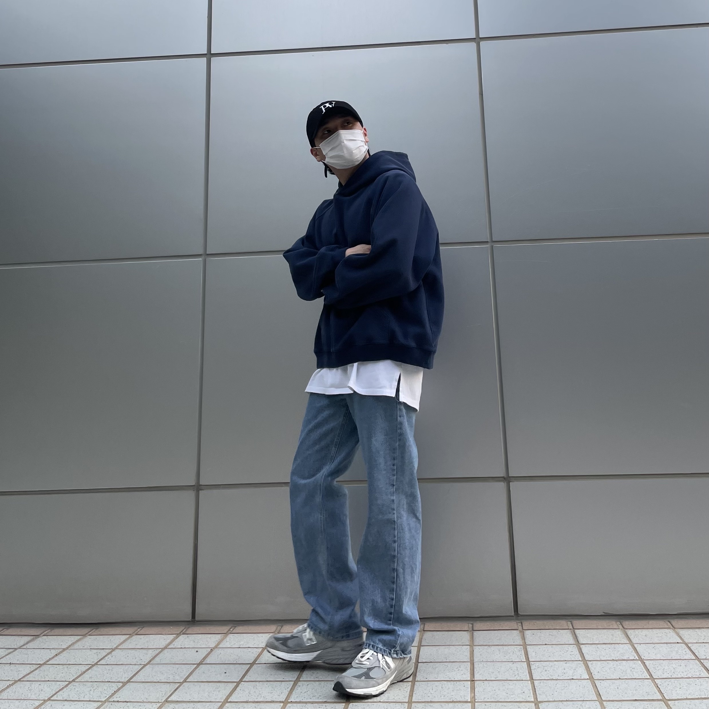 New Balance 993 Made in USA Grey - D Standard 착용 스타일