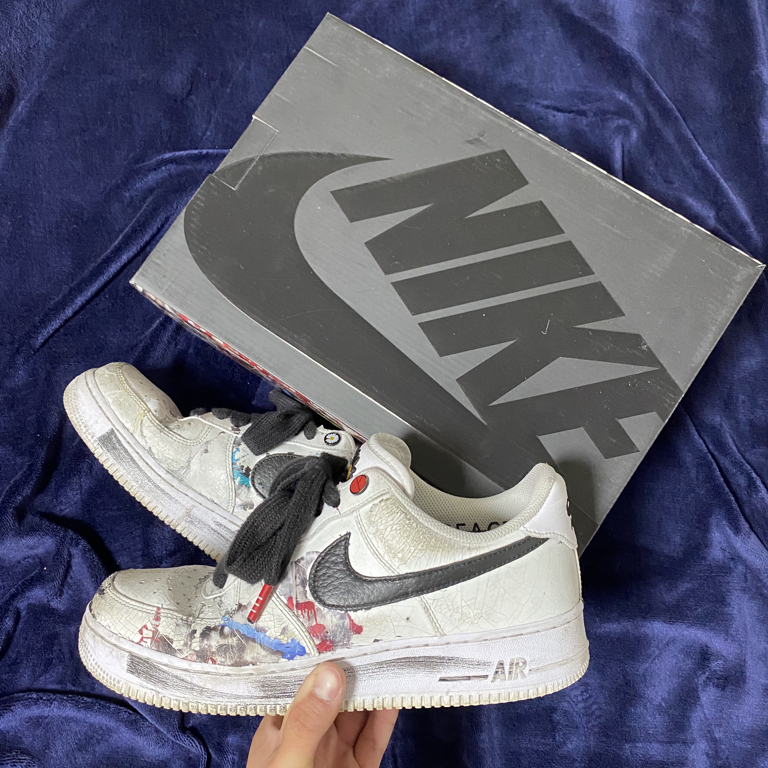 Nike x Peaceminusone Air Force 1 Low Para-Noise 2.0 착용 스타일