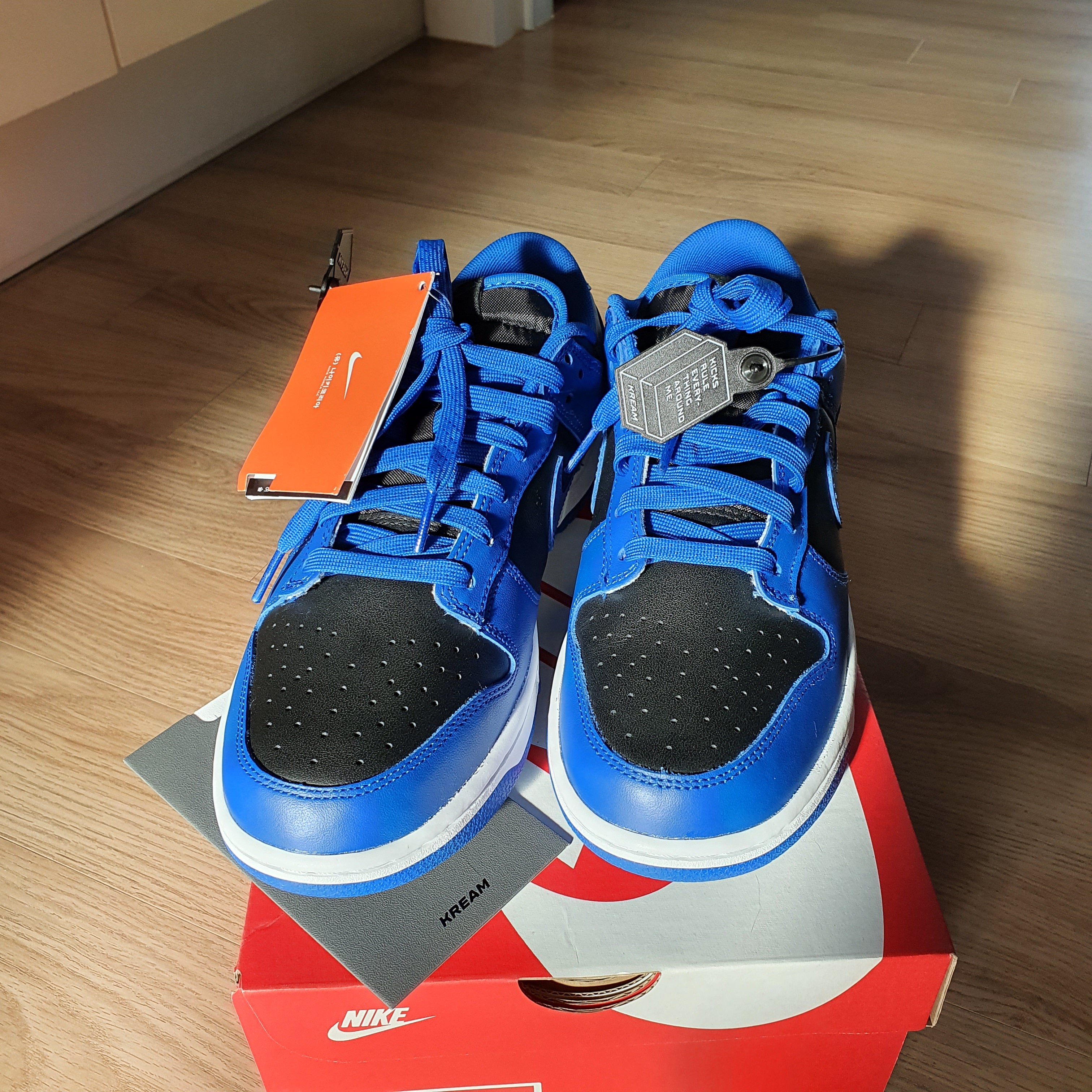 Nike Dunk Low Retro Hyper Cobalt 착용 스타일 - 5
