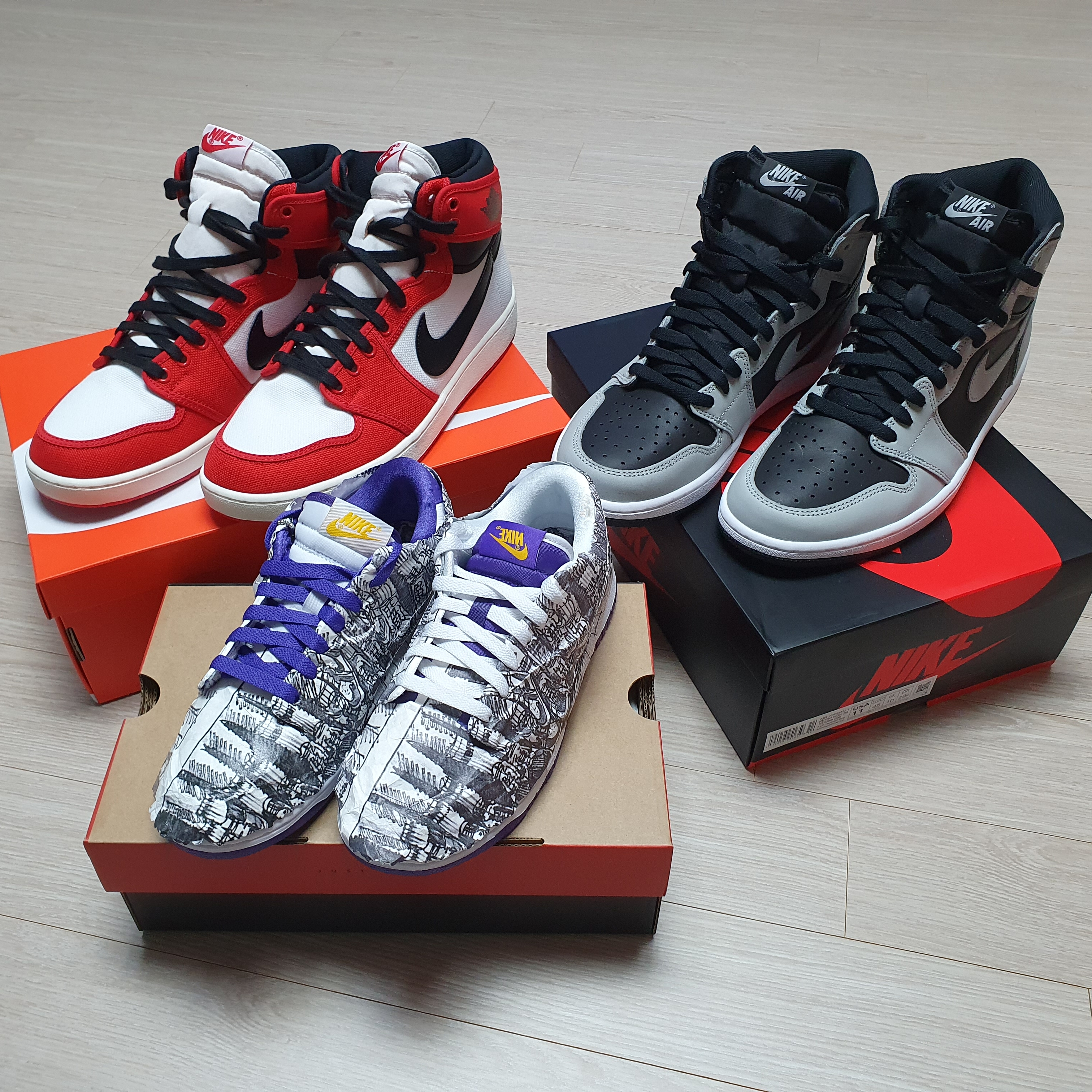 Jordan 1 KO Chicago 2021, Jordan 1 Retro High OG Shadow 2.0 착용 스타일