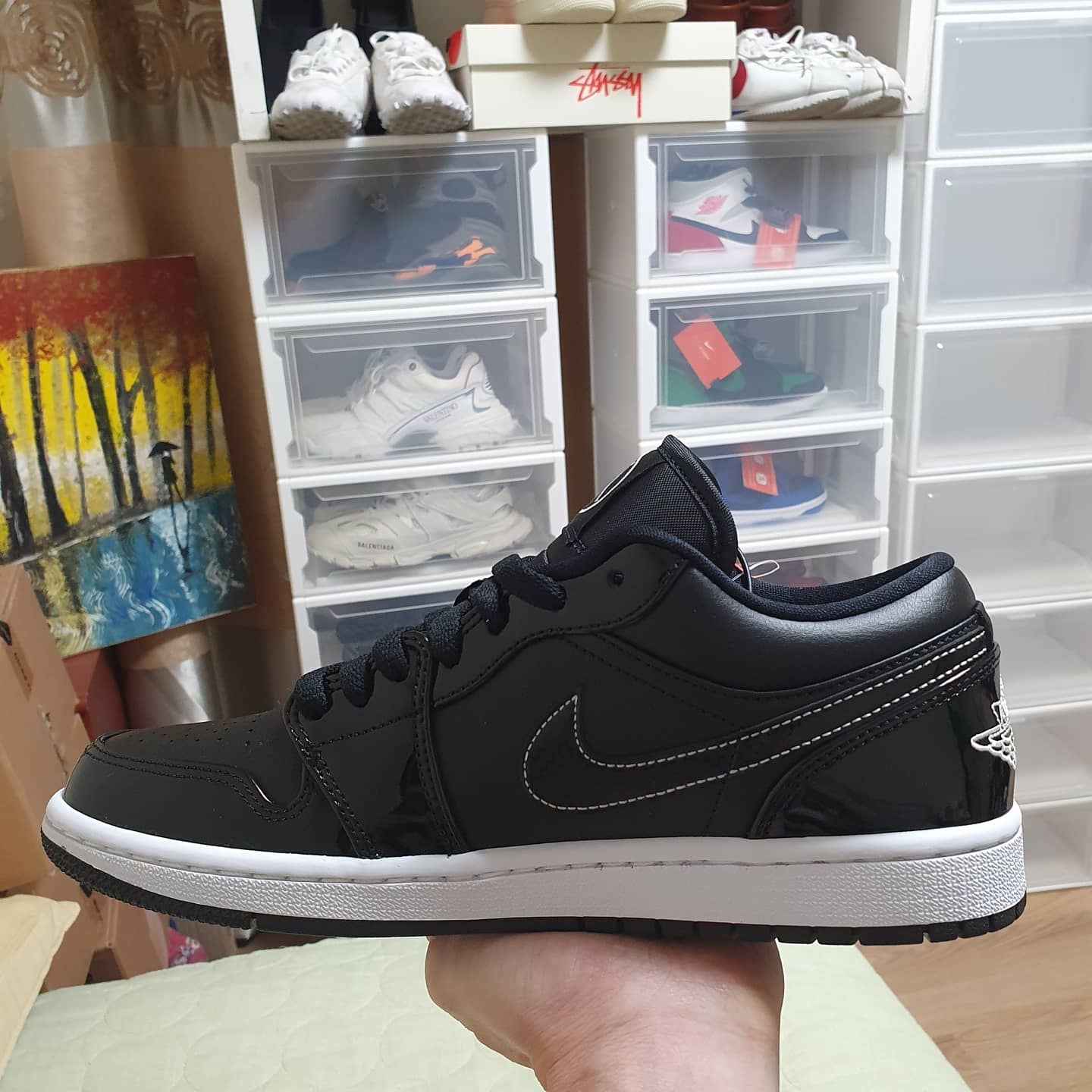 Jordan 1 Low SE ASW Black 착용 스타일 - 3