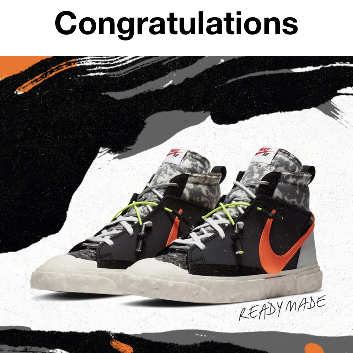 Nike x Readymade Blazer Mid Black 착용 스타일