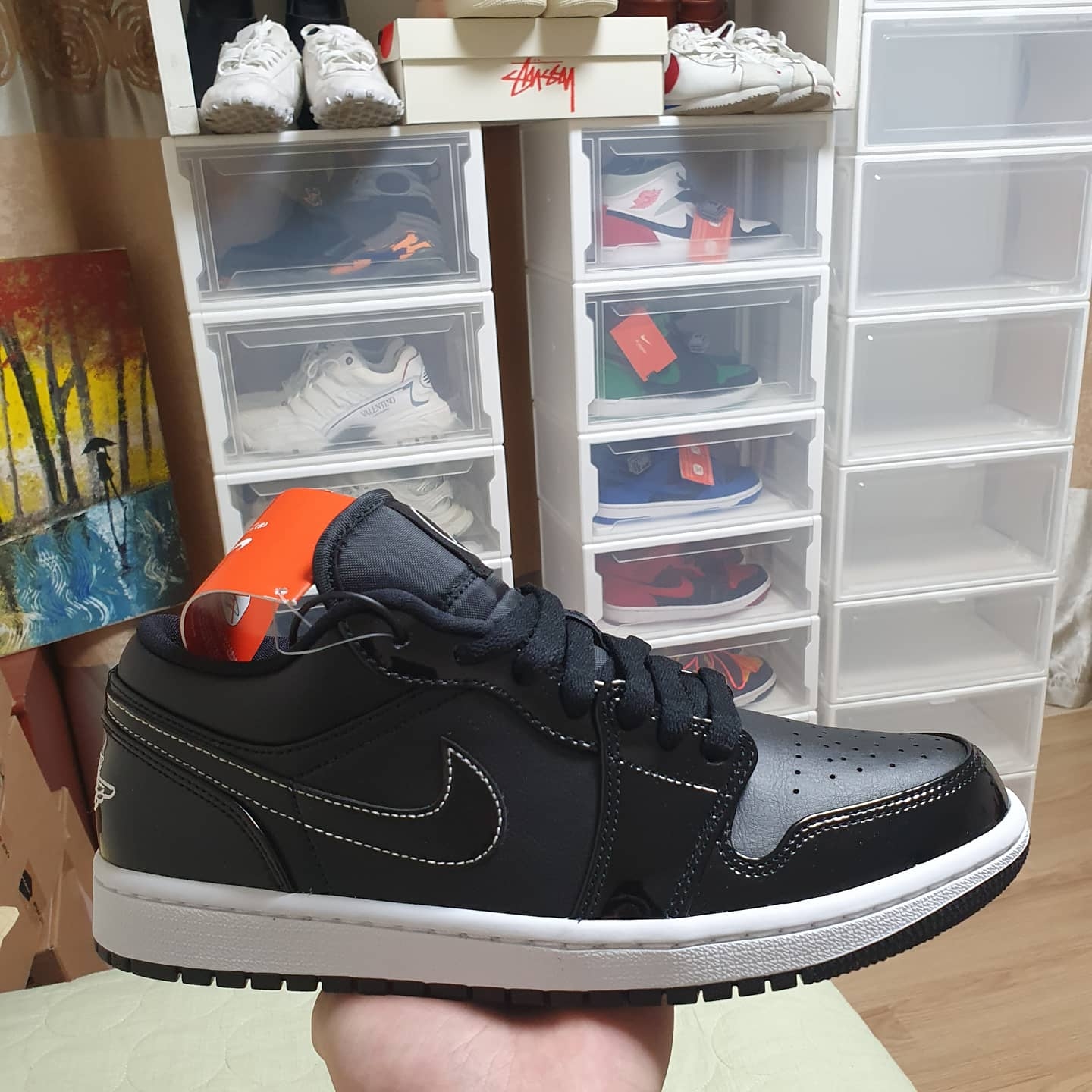 Jordan 1 Low SE ASW Black 착용 스타일 - 4