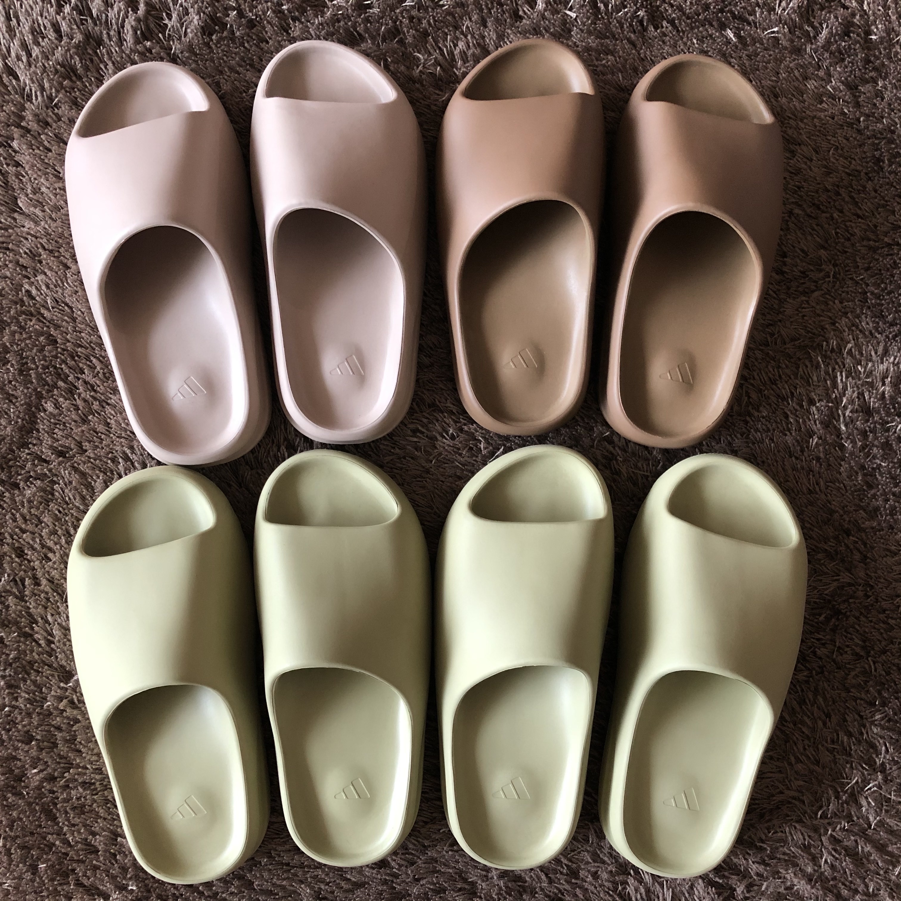 Adidas Yeezy Slide Pure, Adidas Yeezy Slide Core 2021 착용 스타일