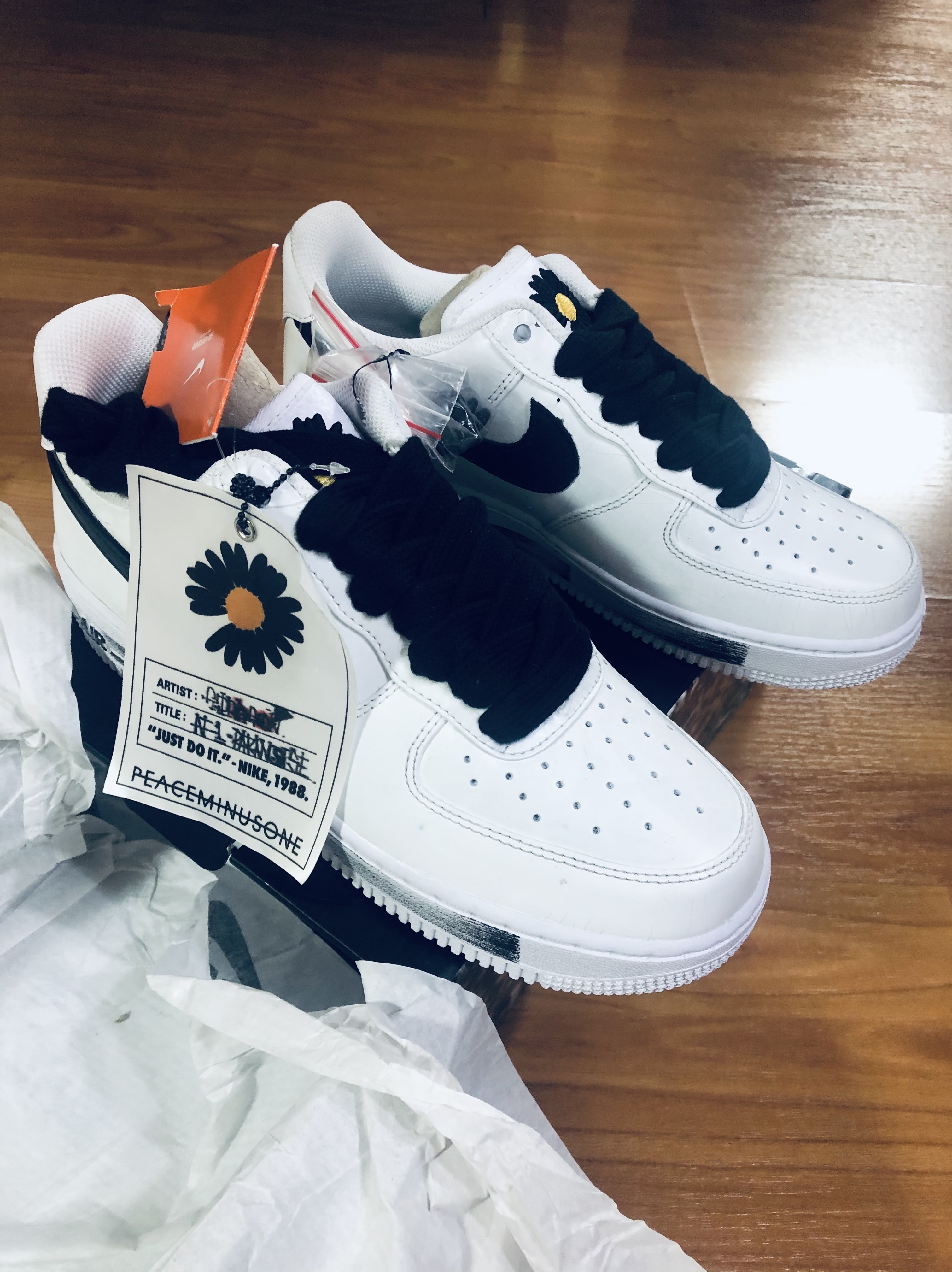 Nike x Peaceminusone Air Force 1 Low Para-Noise 2.0 착용 스타일