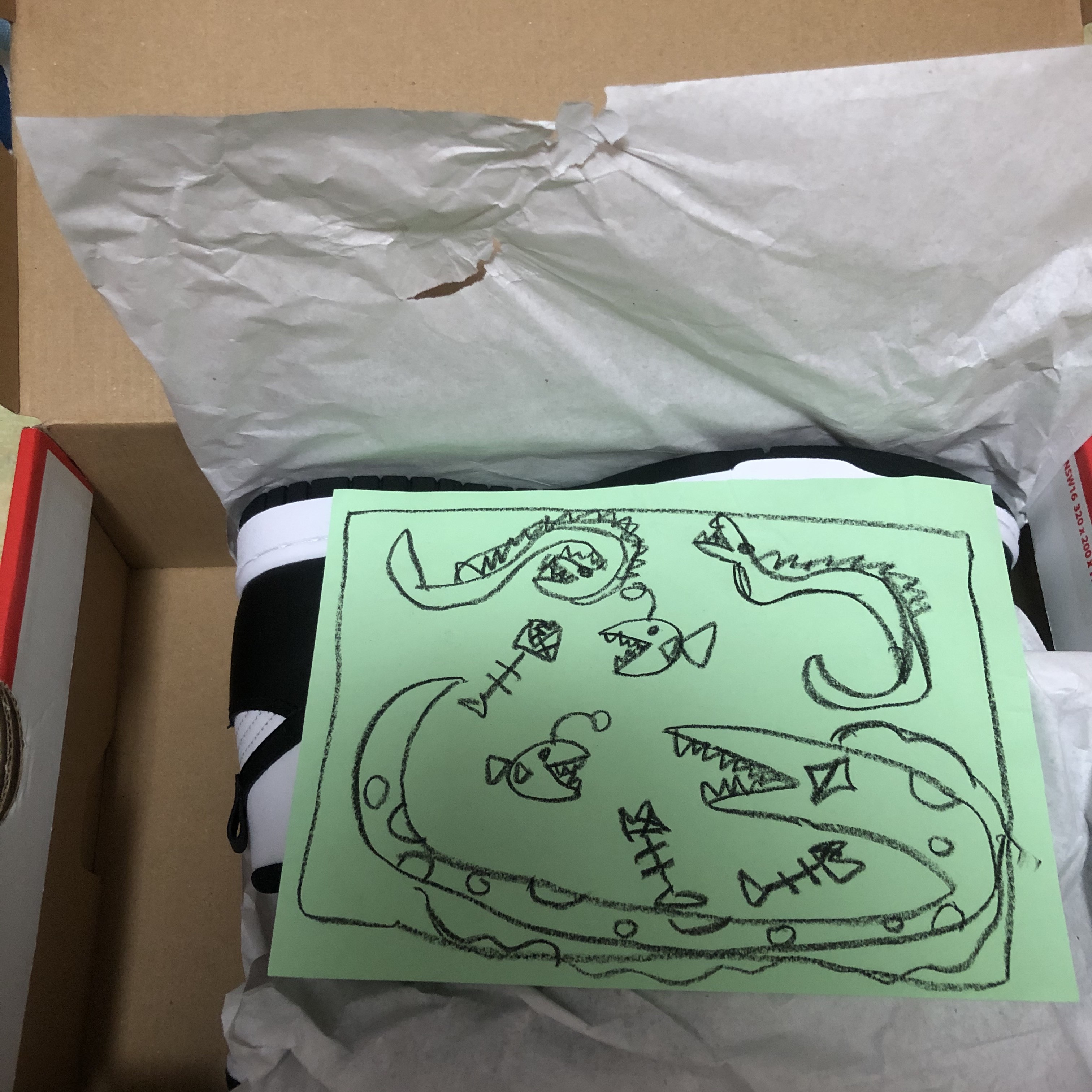 Nike Dunk High Retro Black and White 착용 스타일 - 1