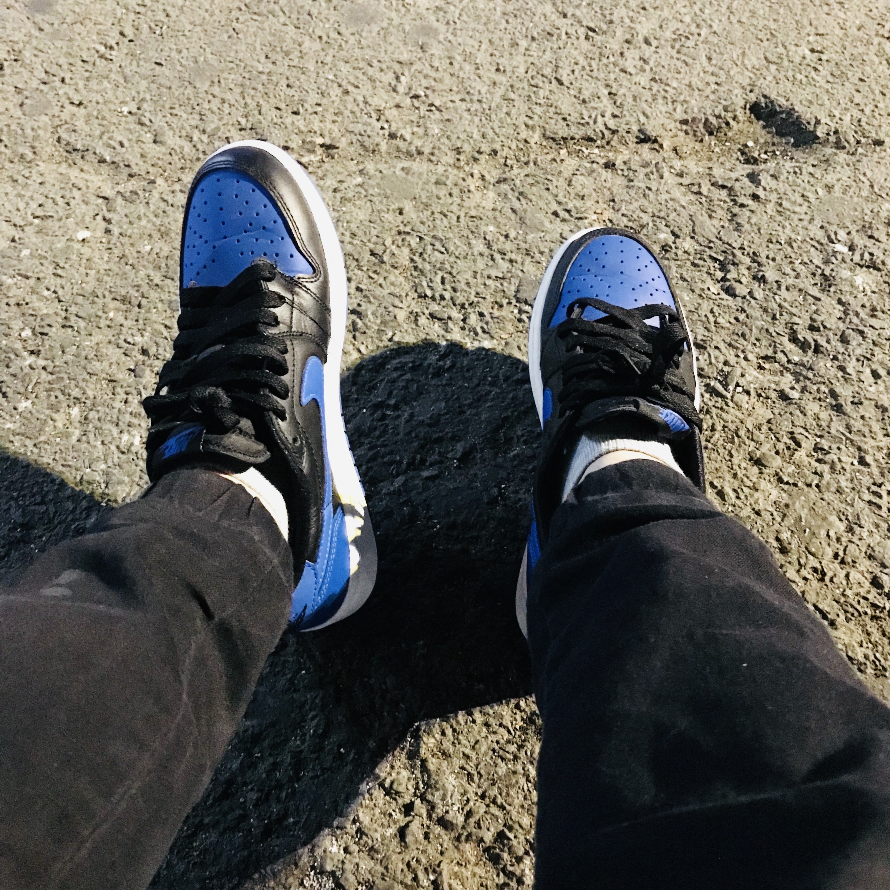 Jordan 1 Retro All Star 2017 Chameleon, Jordan 1 Retro Black Royal Blue 2013 착용 스타일 - 3