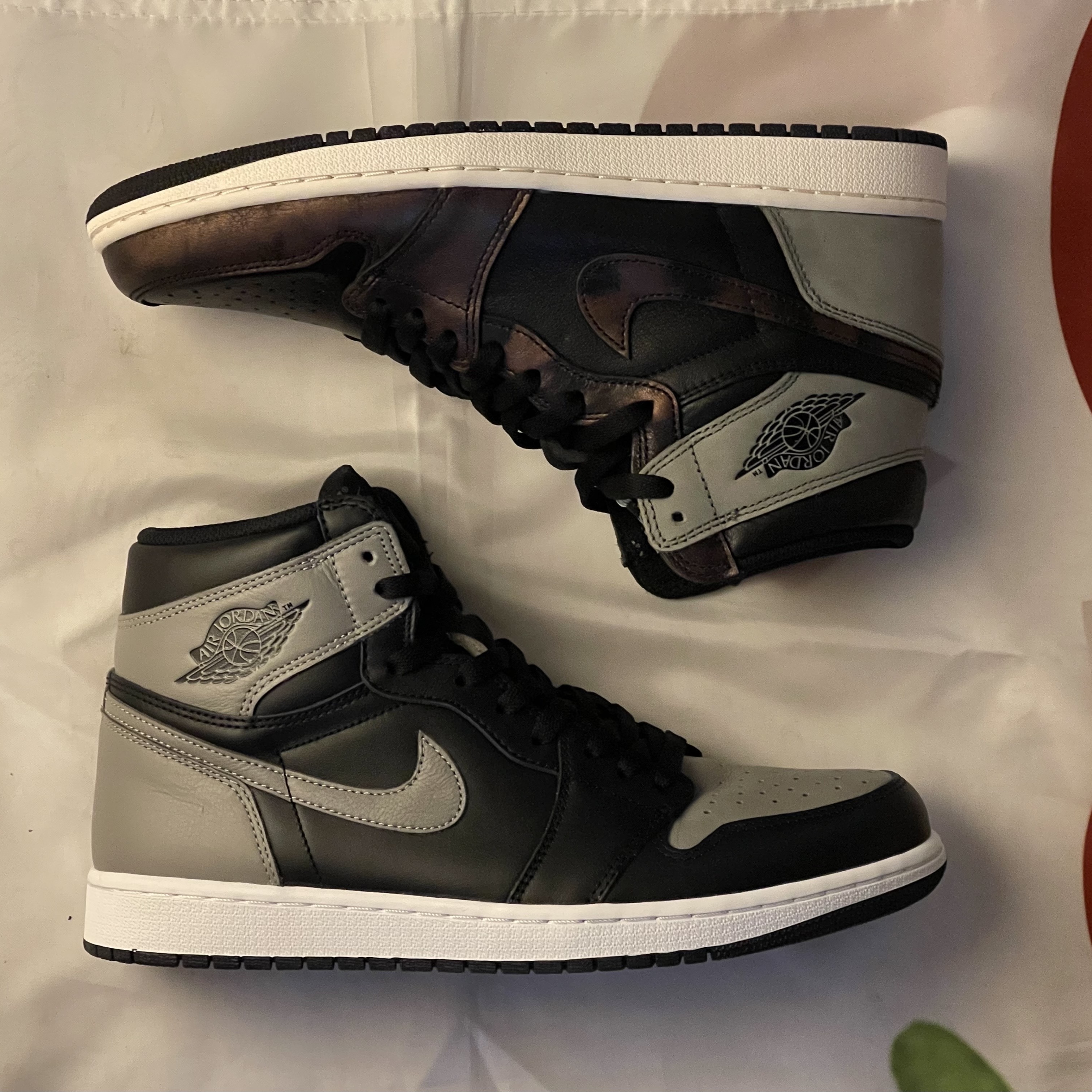 Jordan 1 Retro High OG Rust Shadow, Jordan 1 Retro High OG Shadow 2018 착용 스타일 - 2