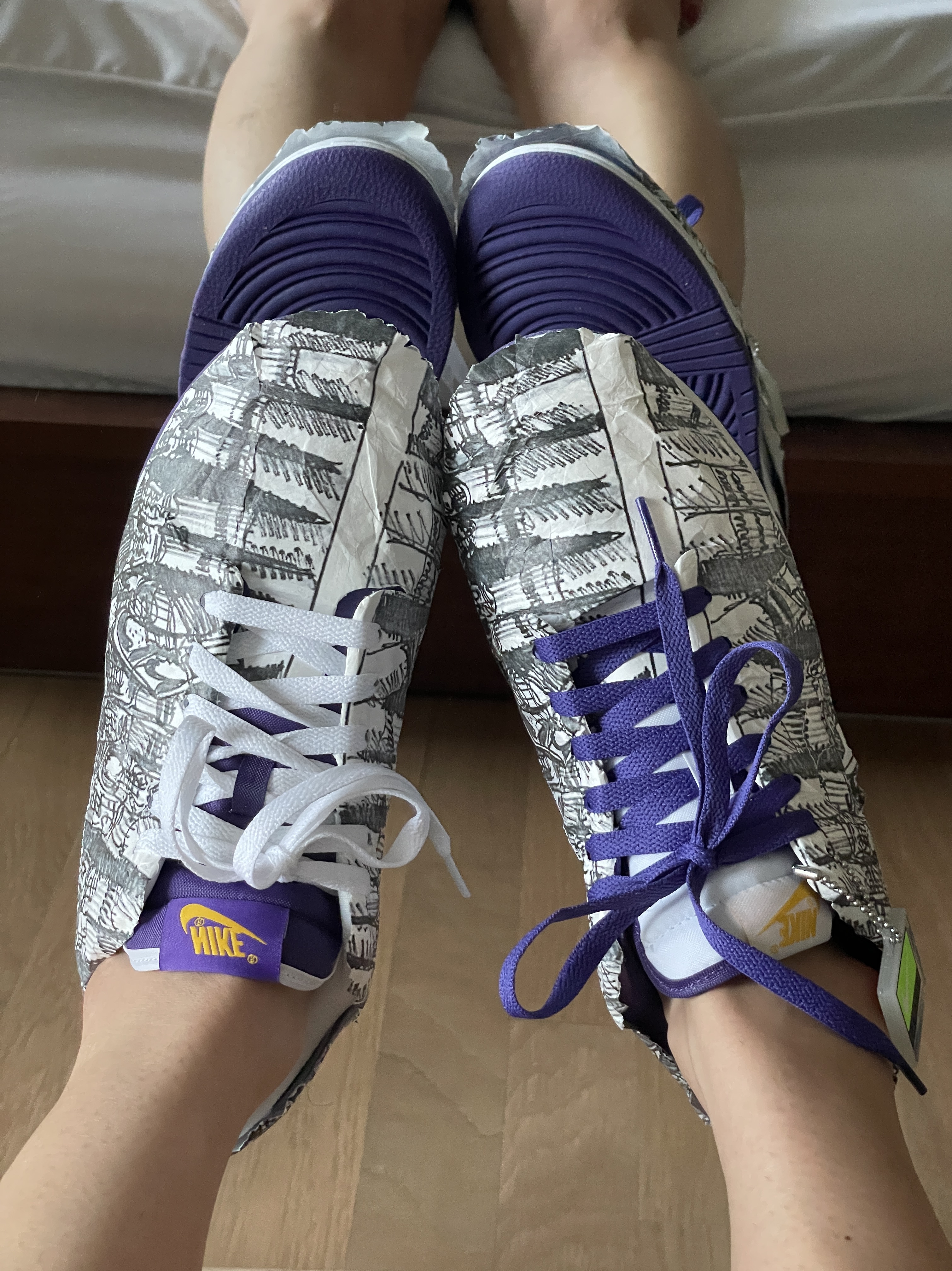 (W) Nike Dunk Low SE Flip 착용 스타일 - 3
