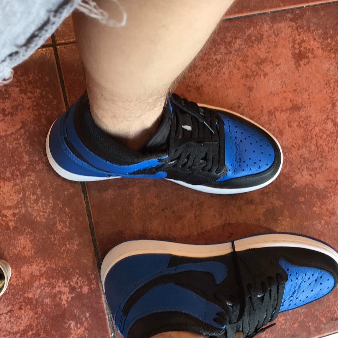 Jordan 1 Retro All Star 2017 Chameleon, Jordan 1 Retro Black Royal Blue 2013 착용 스타일 - 2