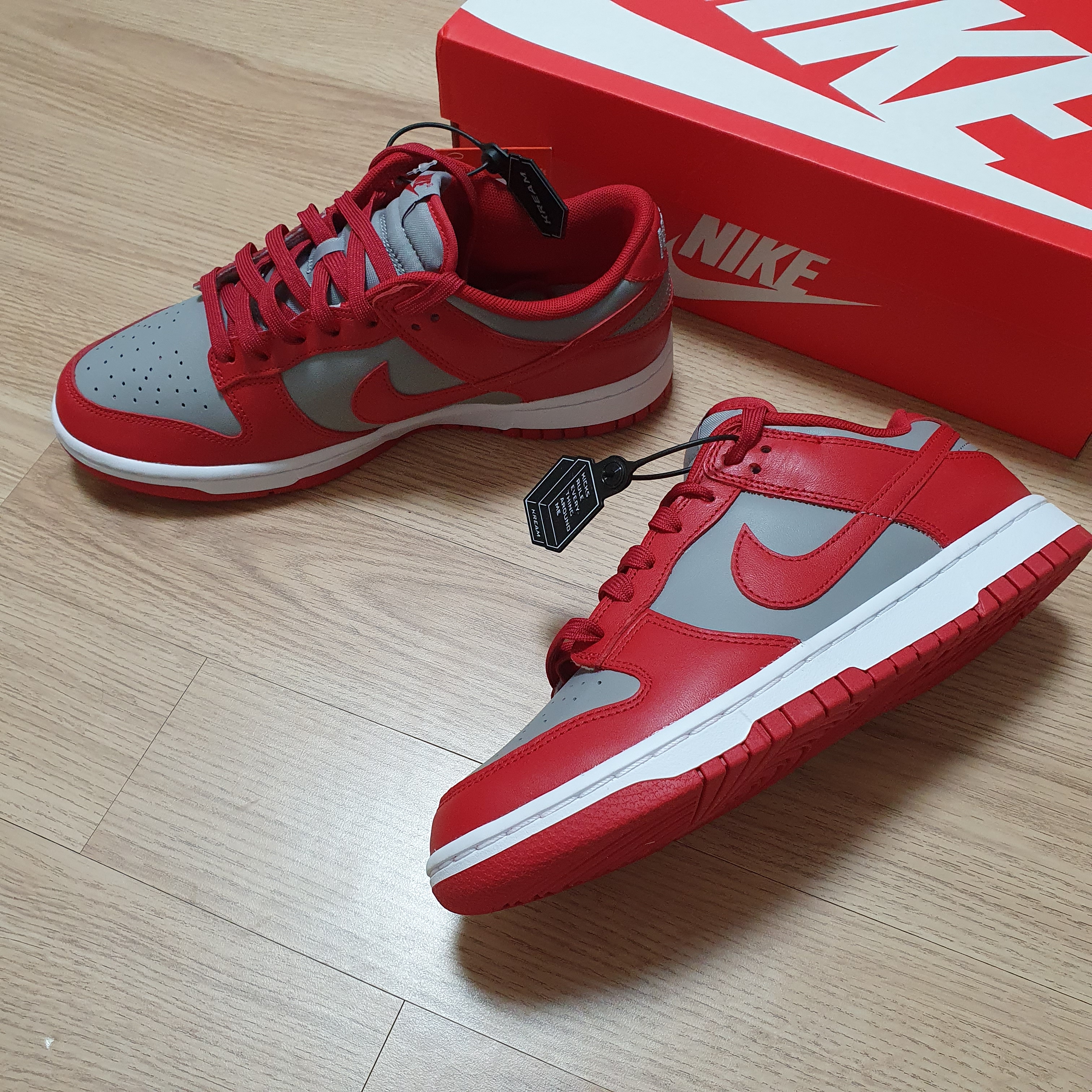 Nike Dunk Low Retro Medium Grey 착용 스타일 - 3