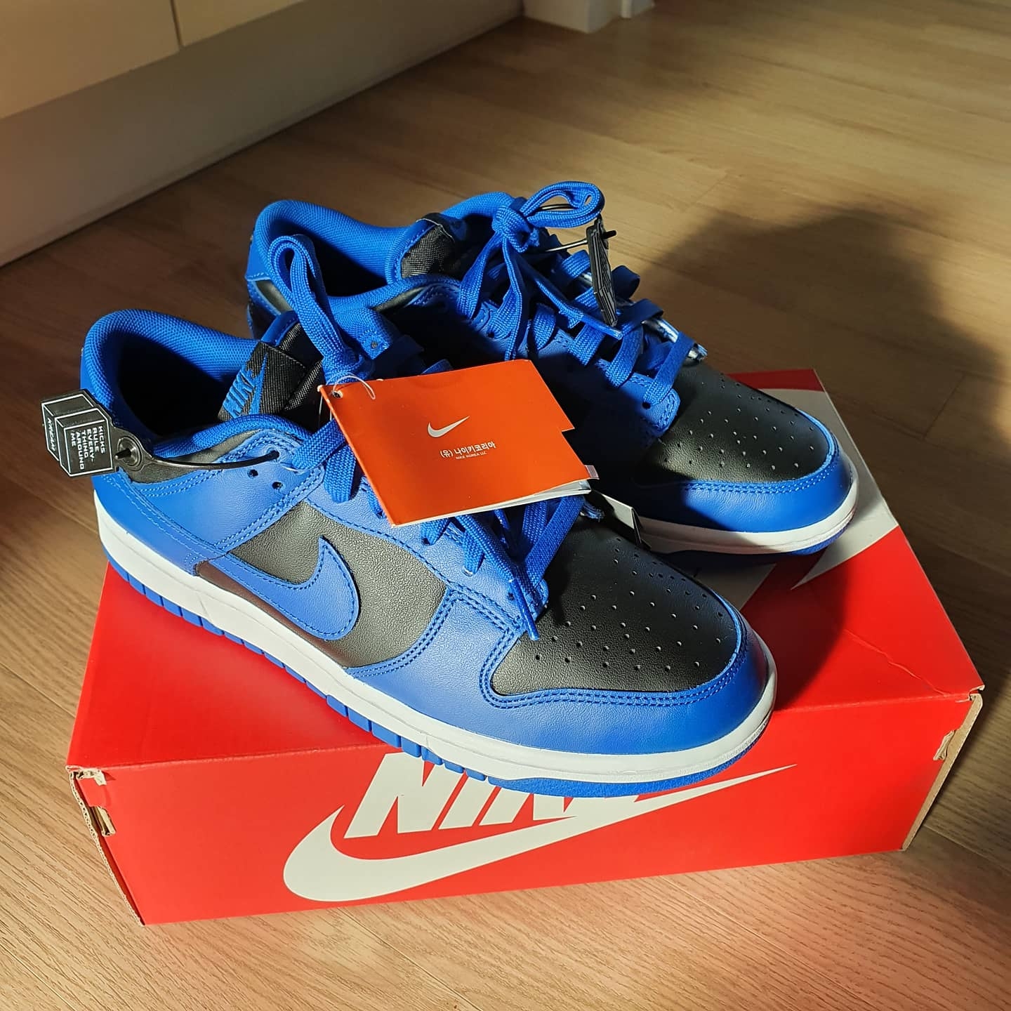 Nike Dunk Low Retro Hyper Cobalt 착용 스타일 - 3