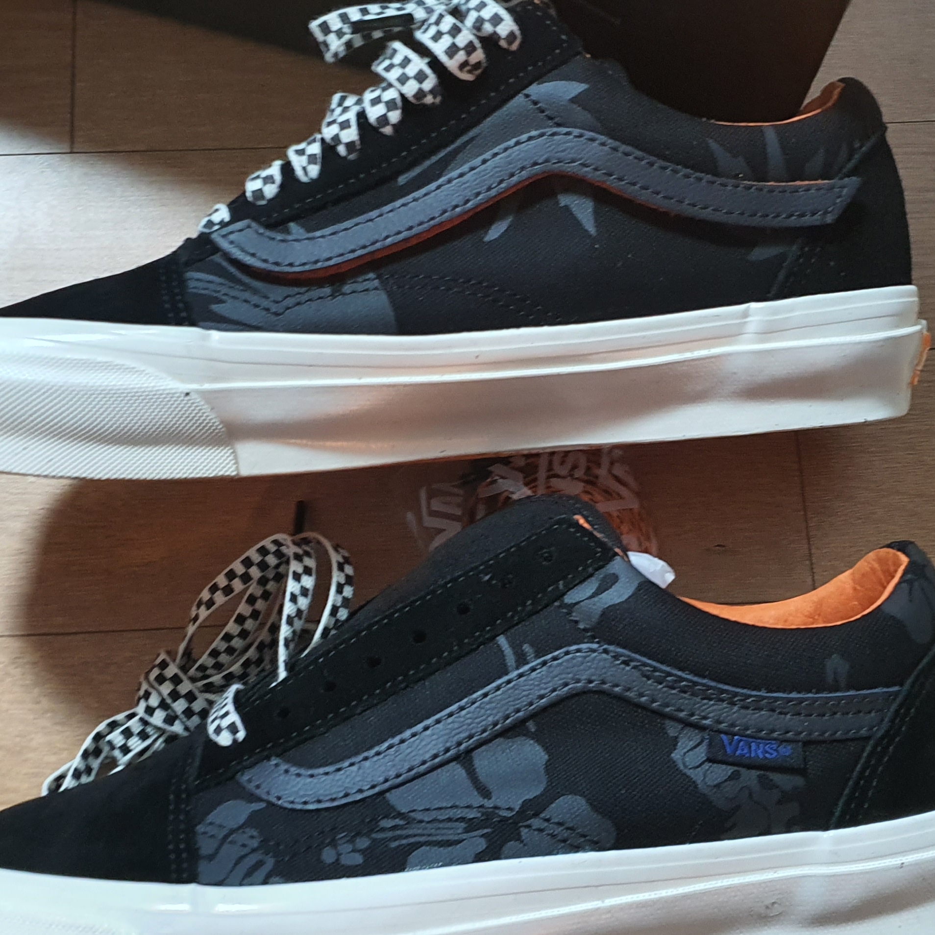 Vans Vault x Porter OG Old Skool LX Black 착용 스타일 - 1