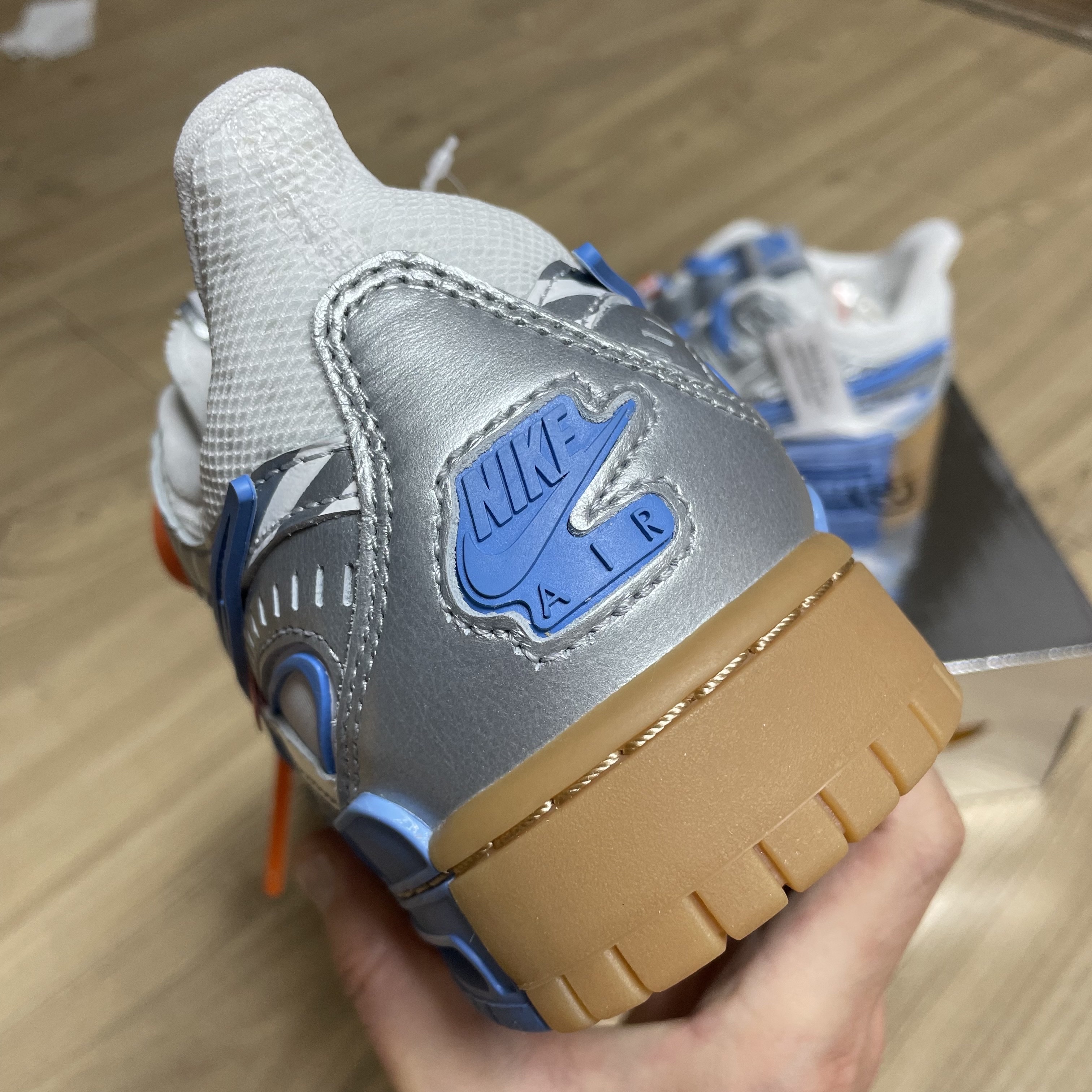 Nike x Off-White Air Rubber Dunk University Blue 착용 스타일 - 5