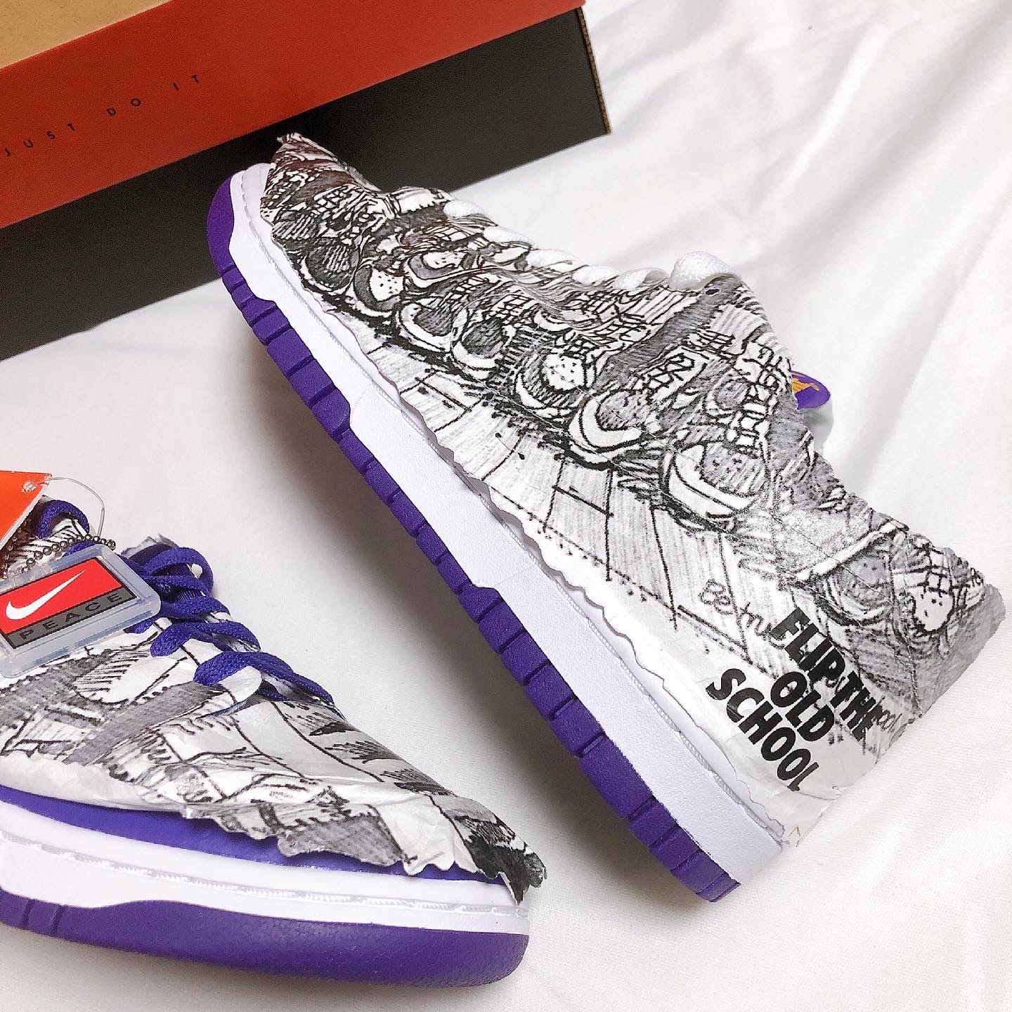 (W) Nike Dunk Low SE Flip 착용 스타일 - 2