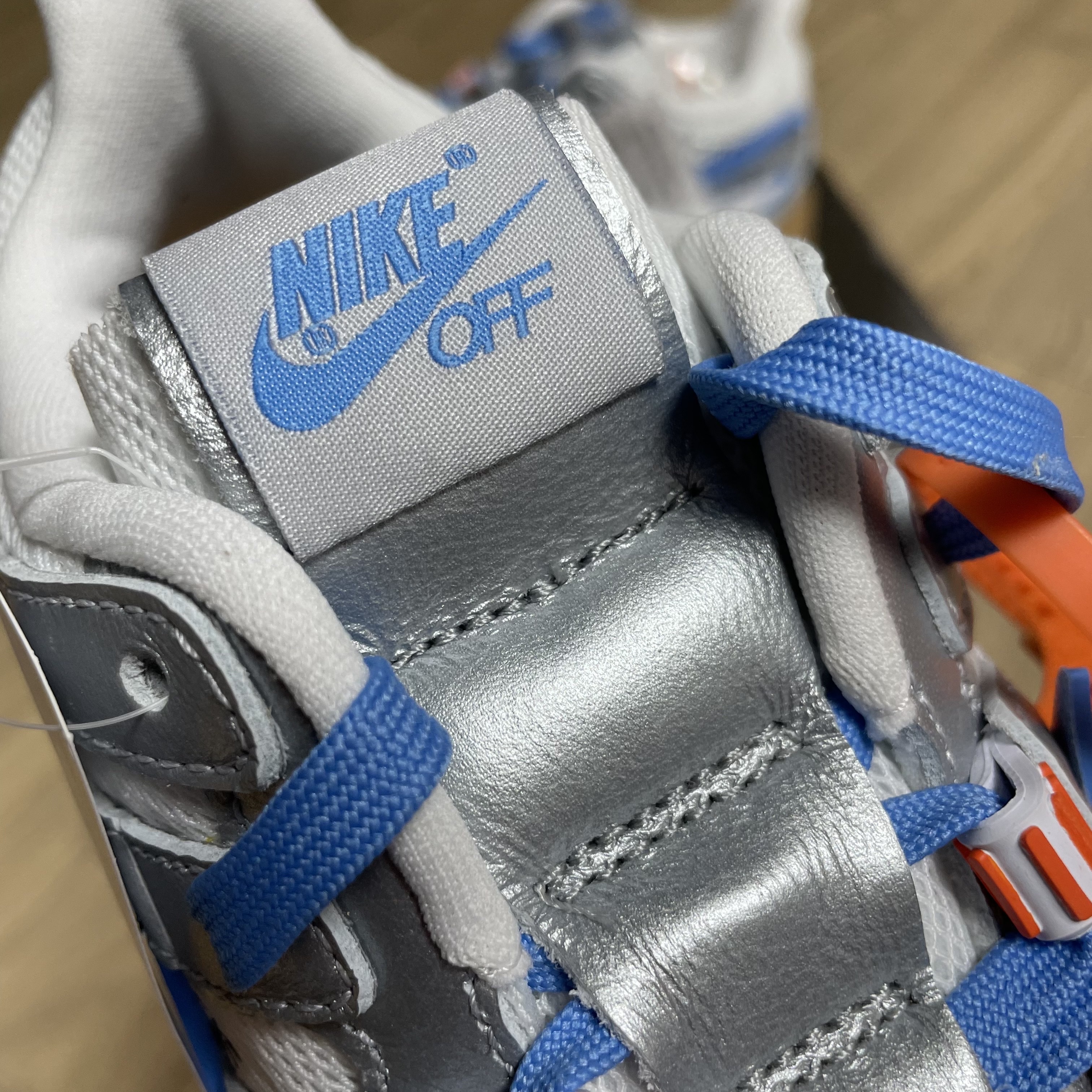 Nike x Off-White Air Rubber Dunk University Blue 착용 스타일 - 4